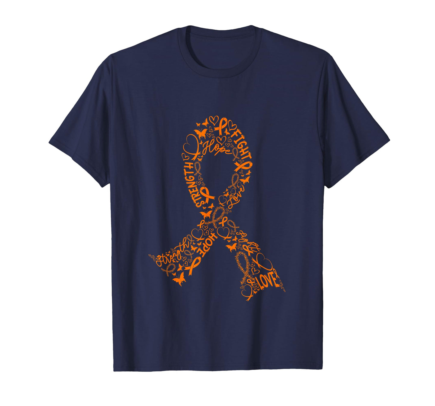 Leukemia Cancer Battle Warrior Orange Ribbon Awareness Gifts T-Shirt