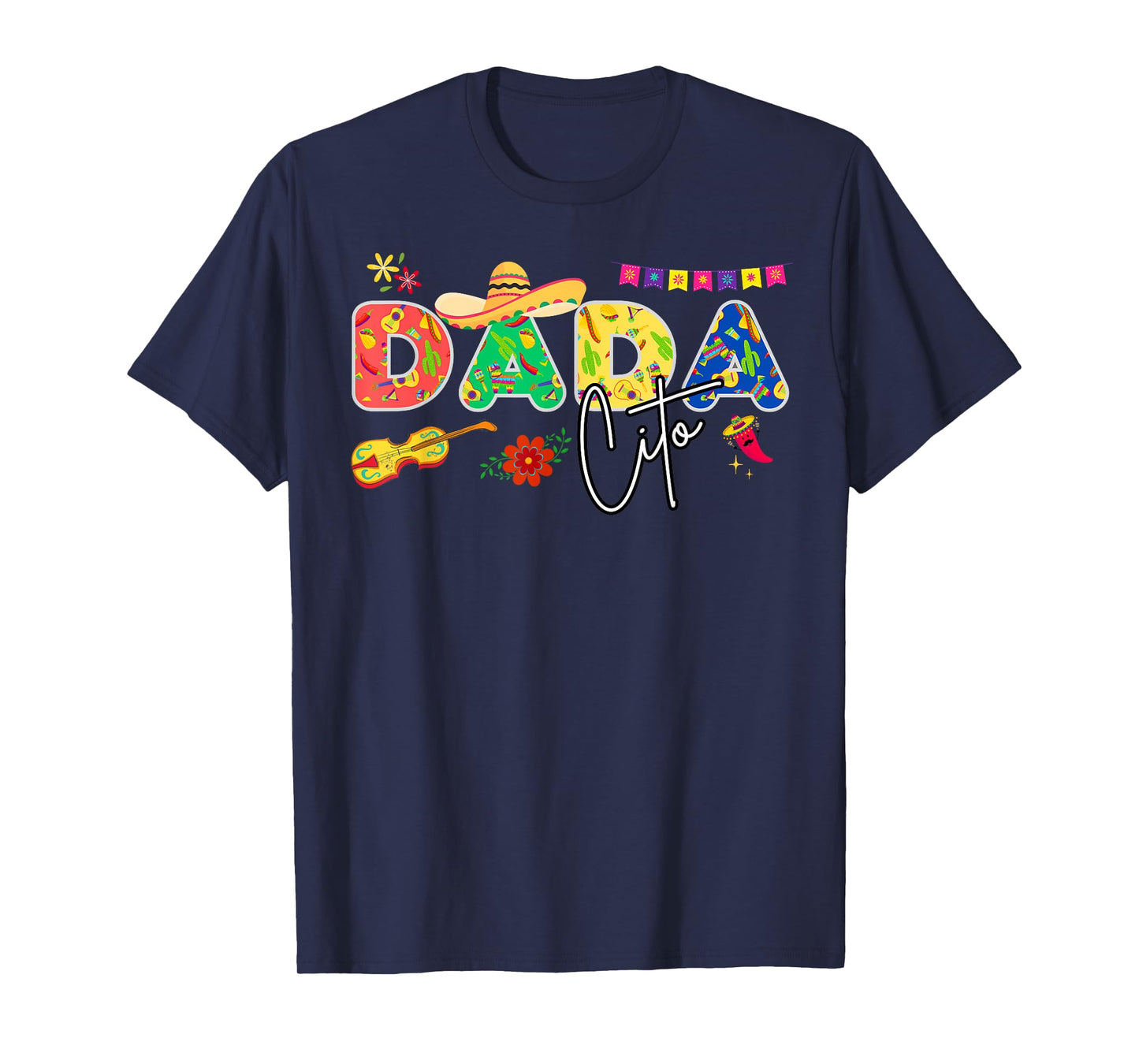 Dadacito Vintage Mexican Old Man Funny Cinco de Mayo T-Shirt