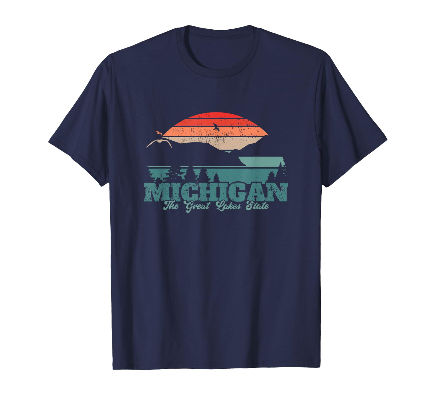 Michigan Lake The Great Lakes State Proud Michigander T-Shirt