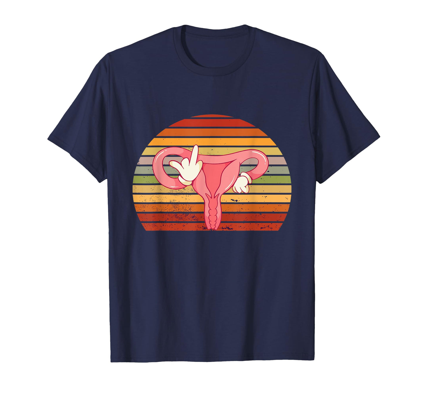 Feminism Endometriosis Feminist Retro Hysterectomy Uterus T-Shirt