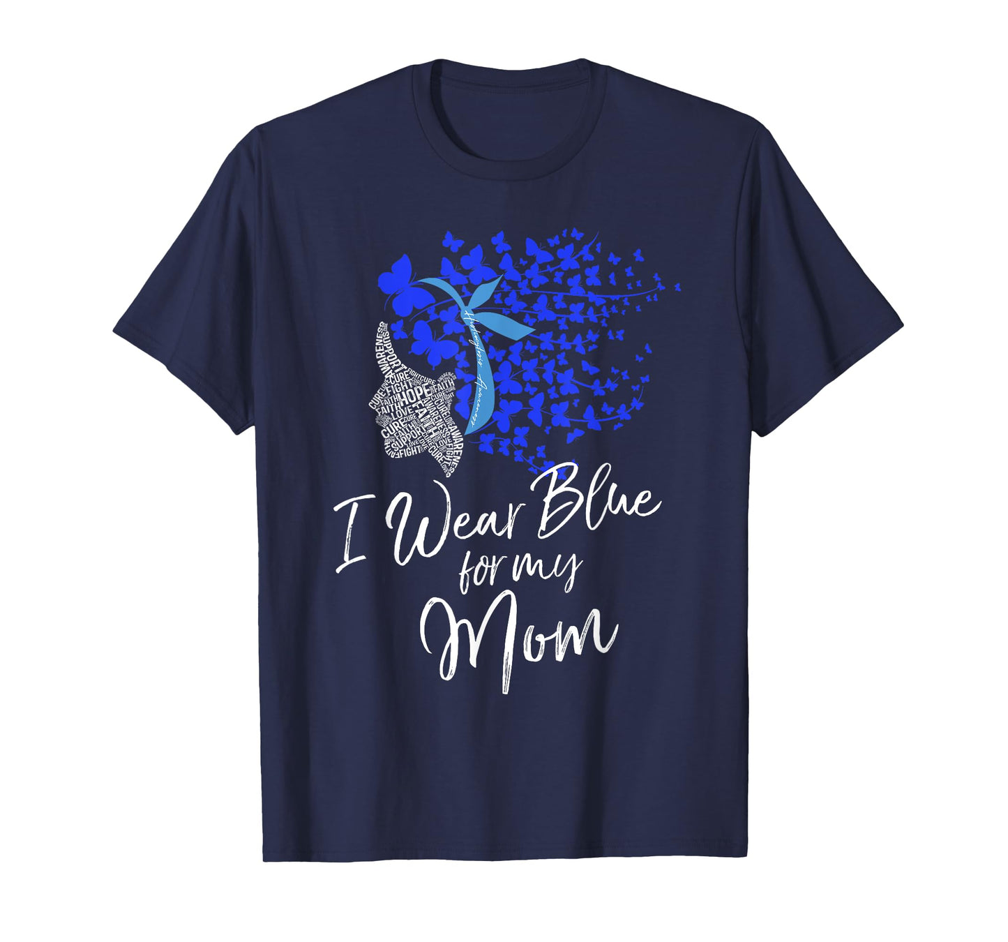 I Wear Blue For My Mom Shirt Histiocytosis Awareness Gift