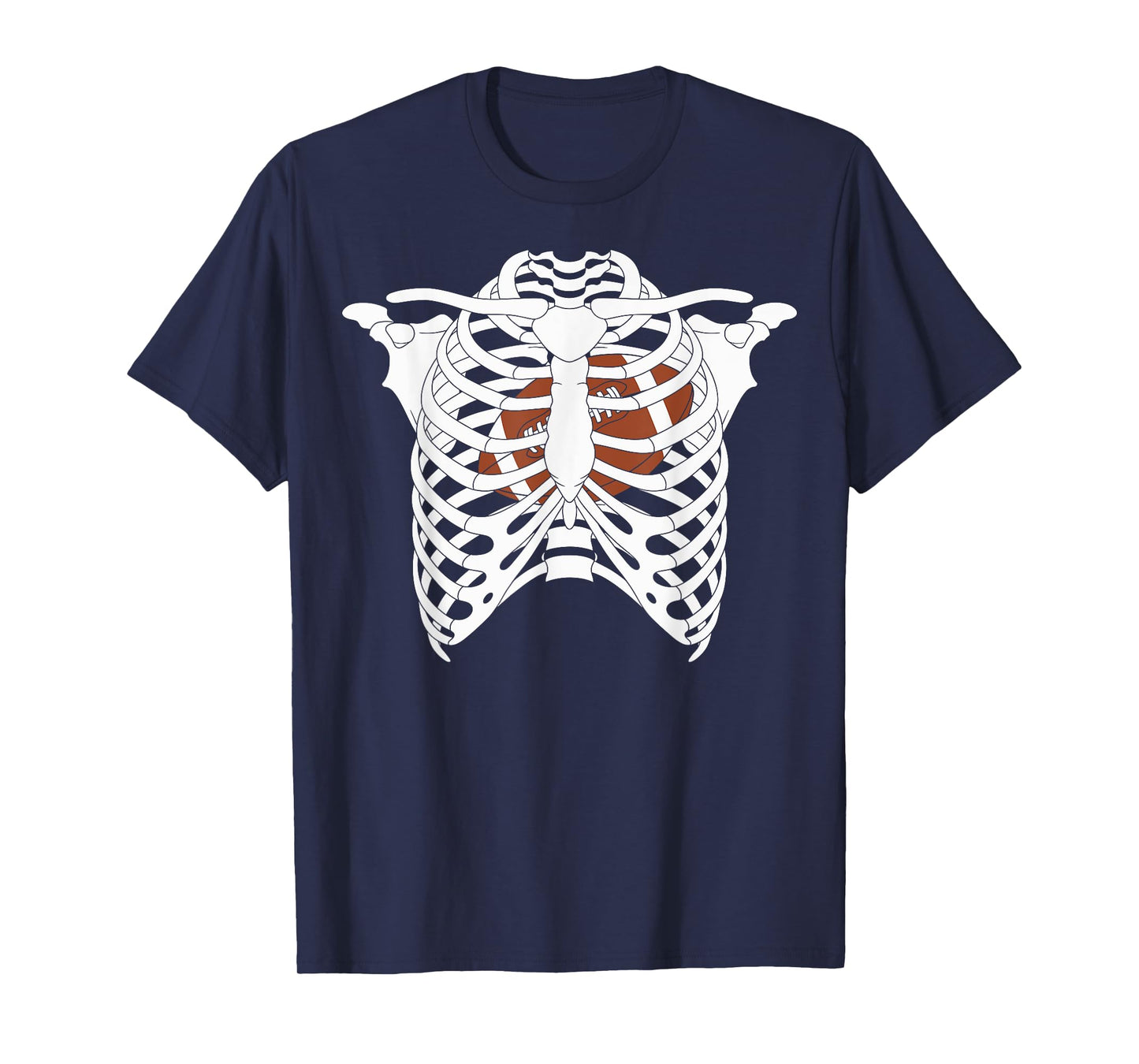 American Football Skeleton Halloween Costume Coach Player T-Shirt