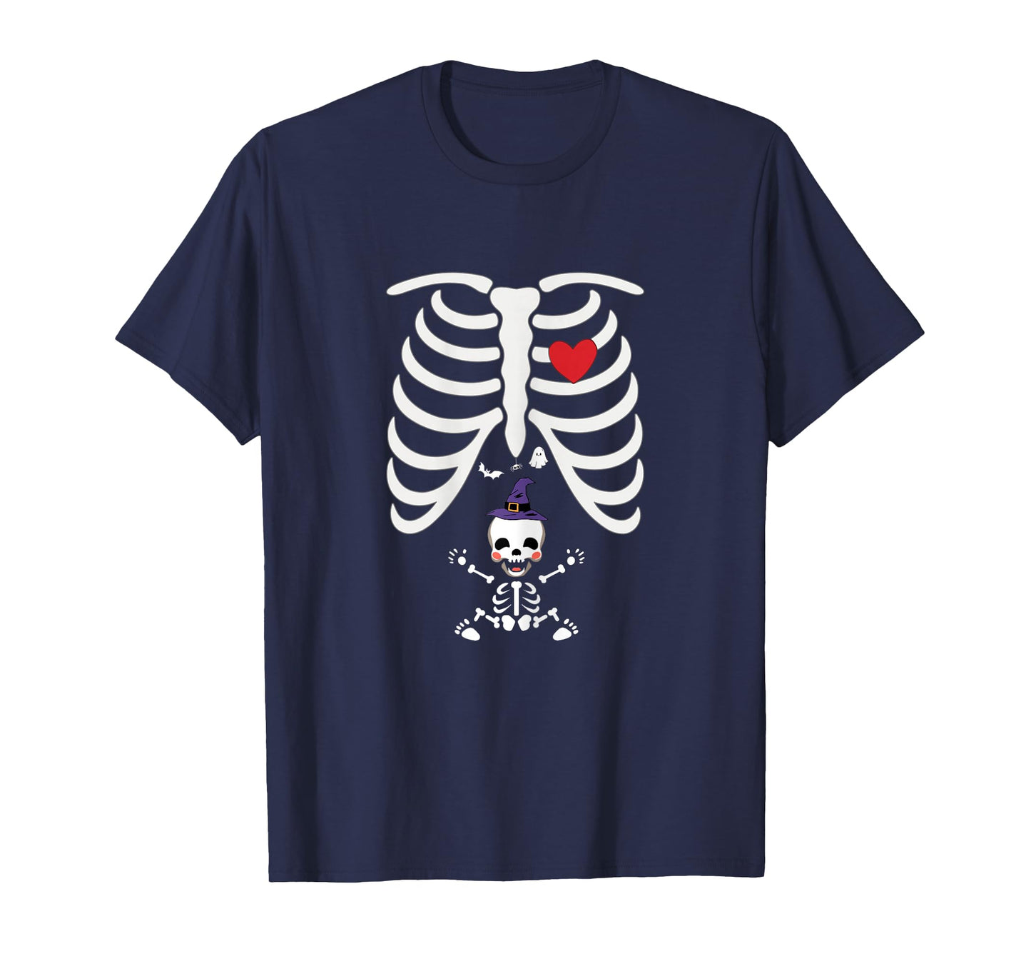 Skeleton Baby Funny Mom Cute Pregnancy Halloween T-Shirt