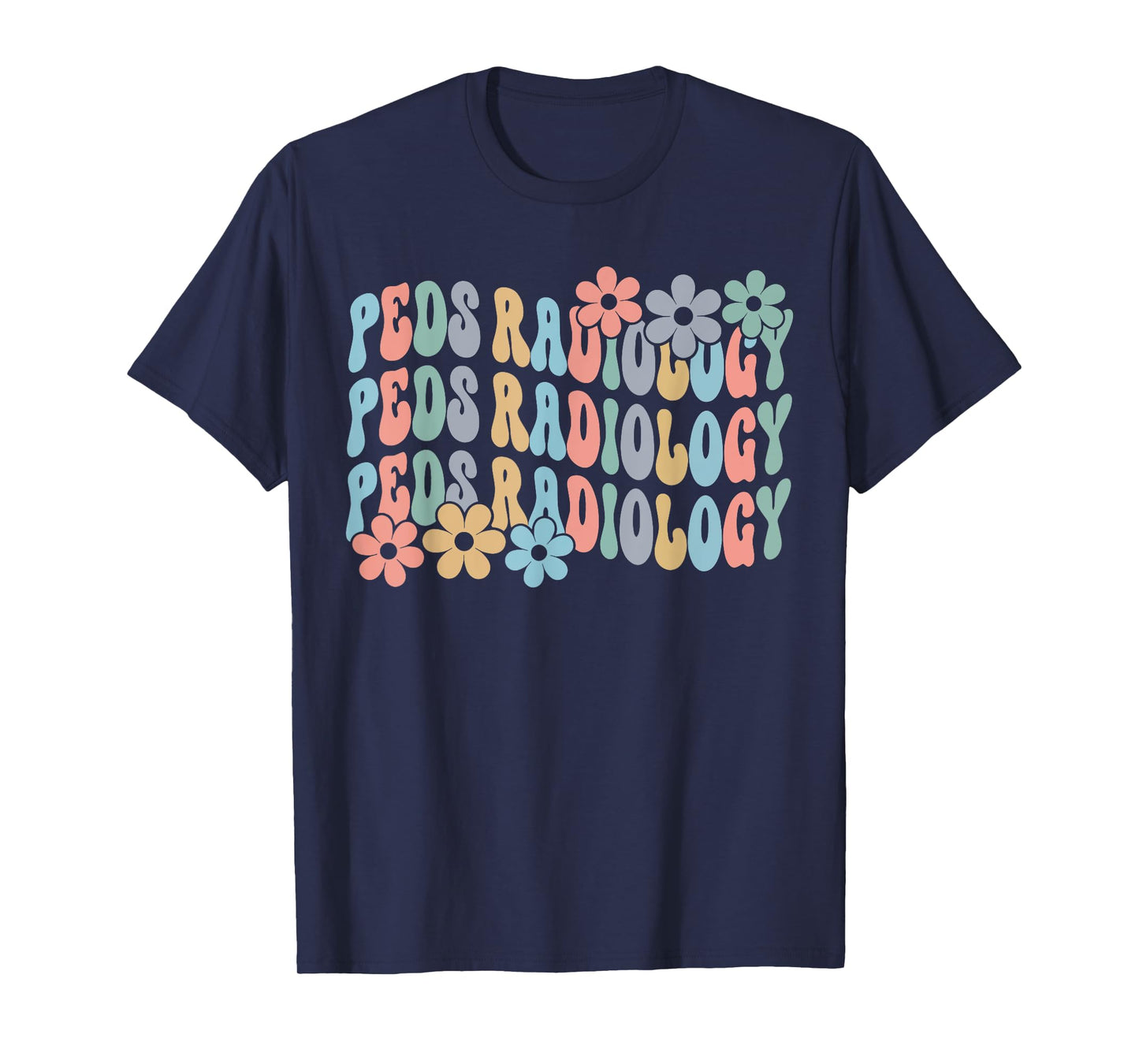 Retro Groovy PEDS Radiology Pediatric Radiologist Xray Tech T-Shirt