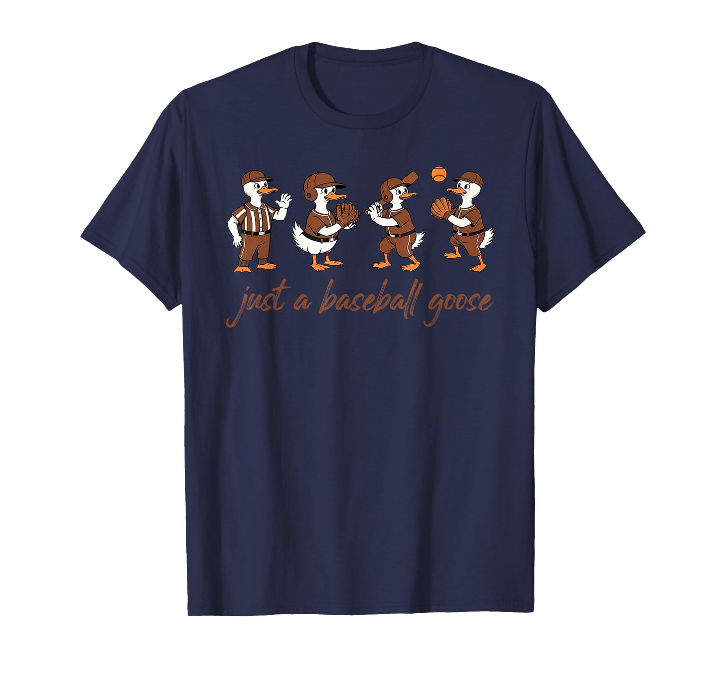 Just A Baseball Goose, Funny Game Day Goose, Football Animal T-Shirt