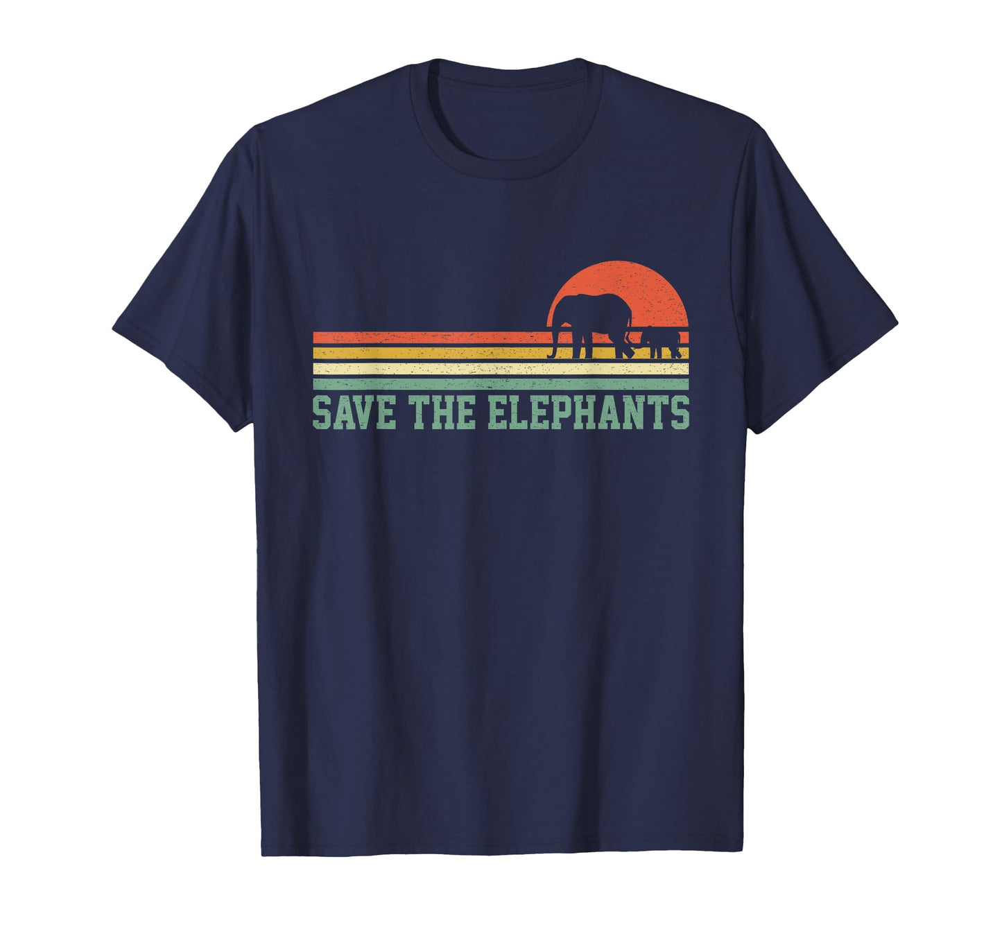 Vintage Save The Elephants T Shirt Gift Elephants Lovers T-Shirt