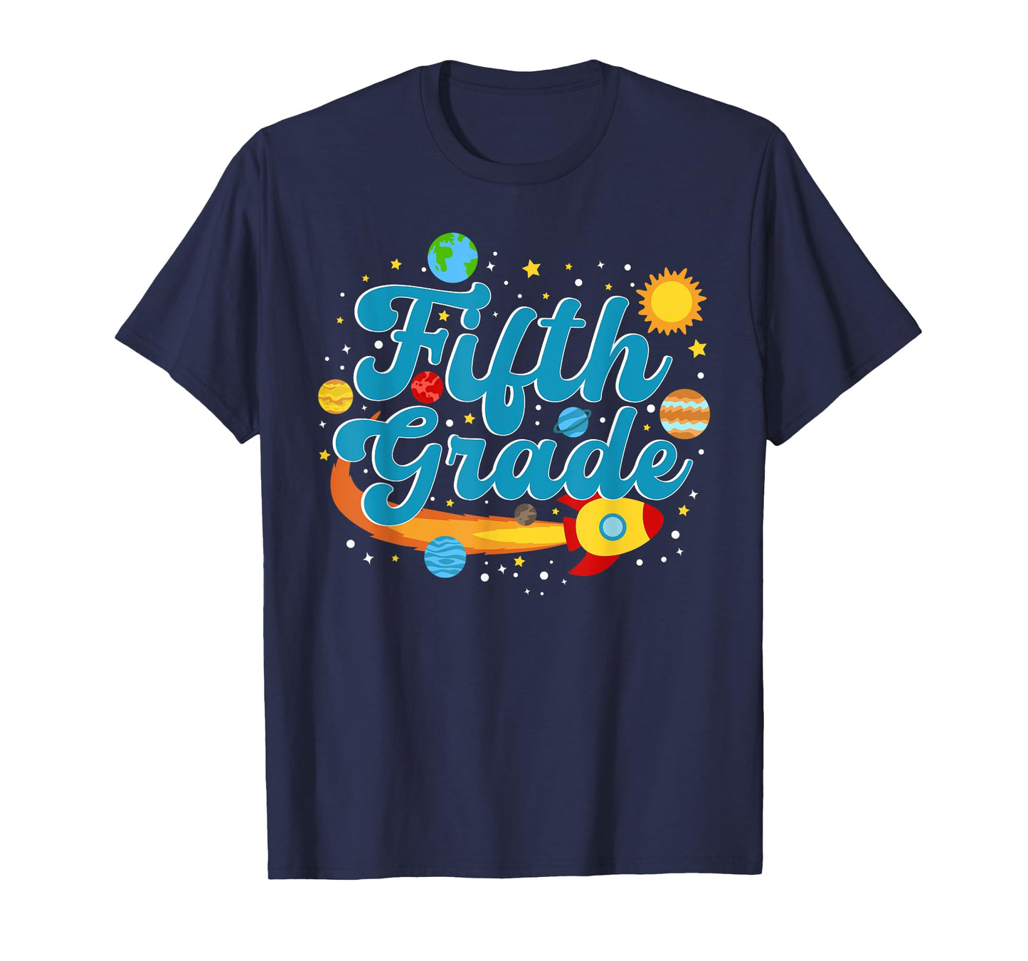 Fifth Grade Astronaut Planets Space Lover Back To School T-Shirt