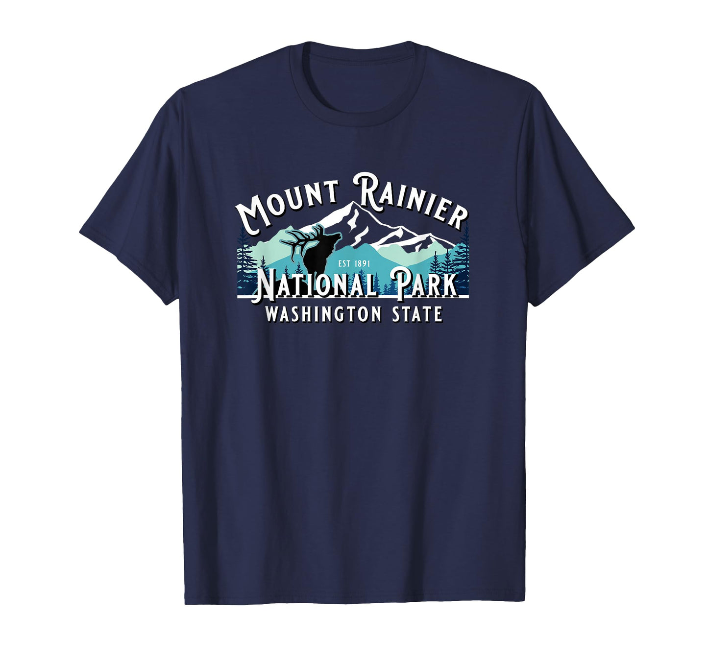Vintage Mount Rainier National Park Washington Souvenir T-Shirt