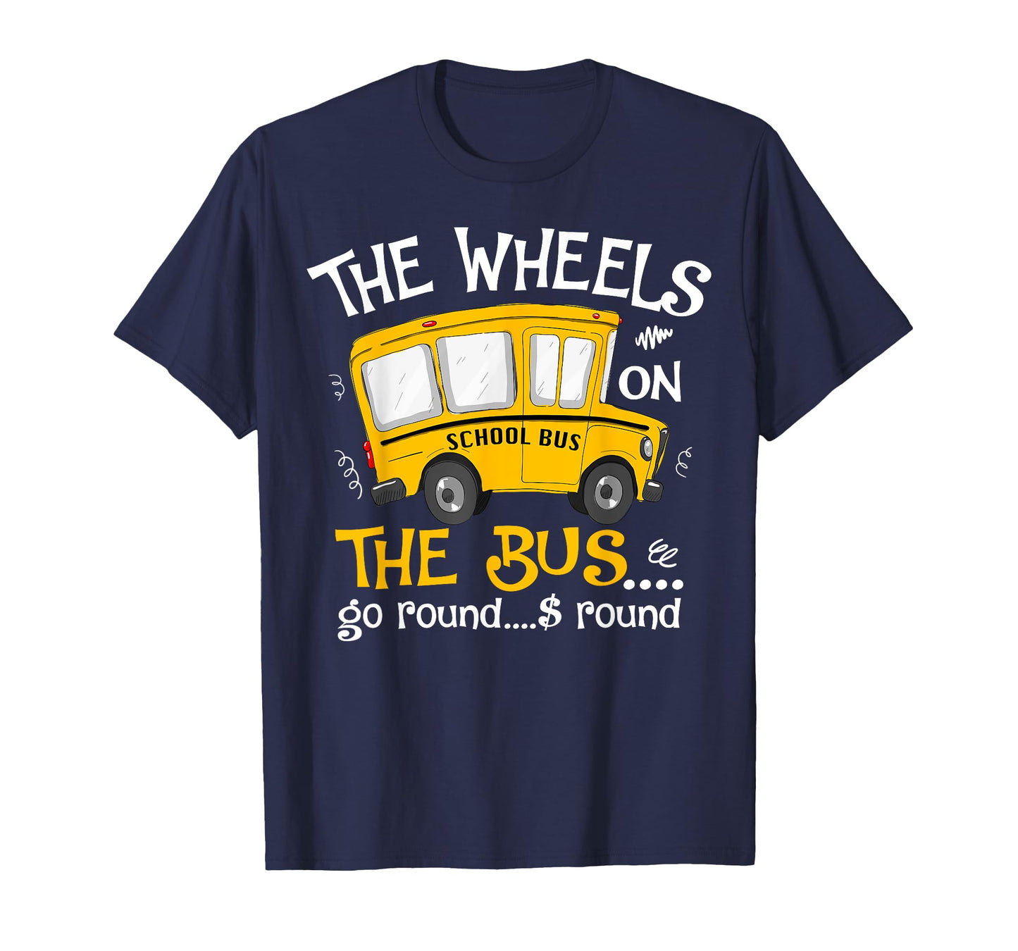 Back To School The Wheels On The Bus Toddler Kids T-Shirt