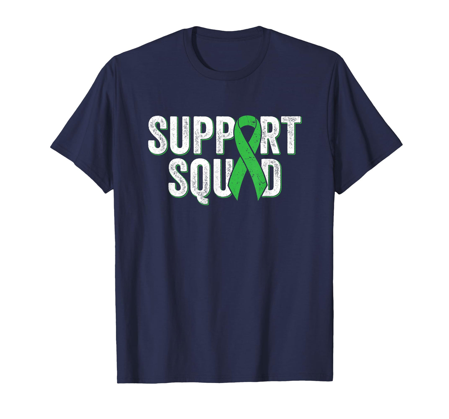 Kidney Disease Support Squad - Green Awareness Ribbon T-Shirt