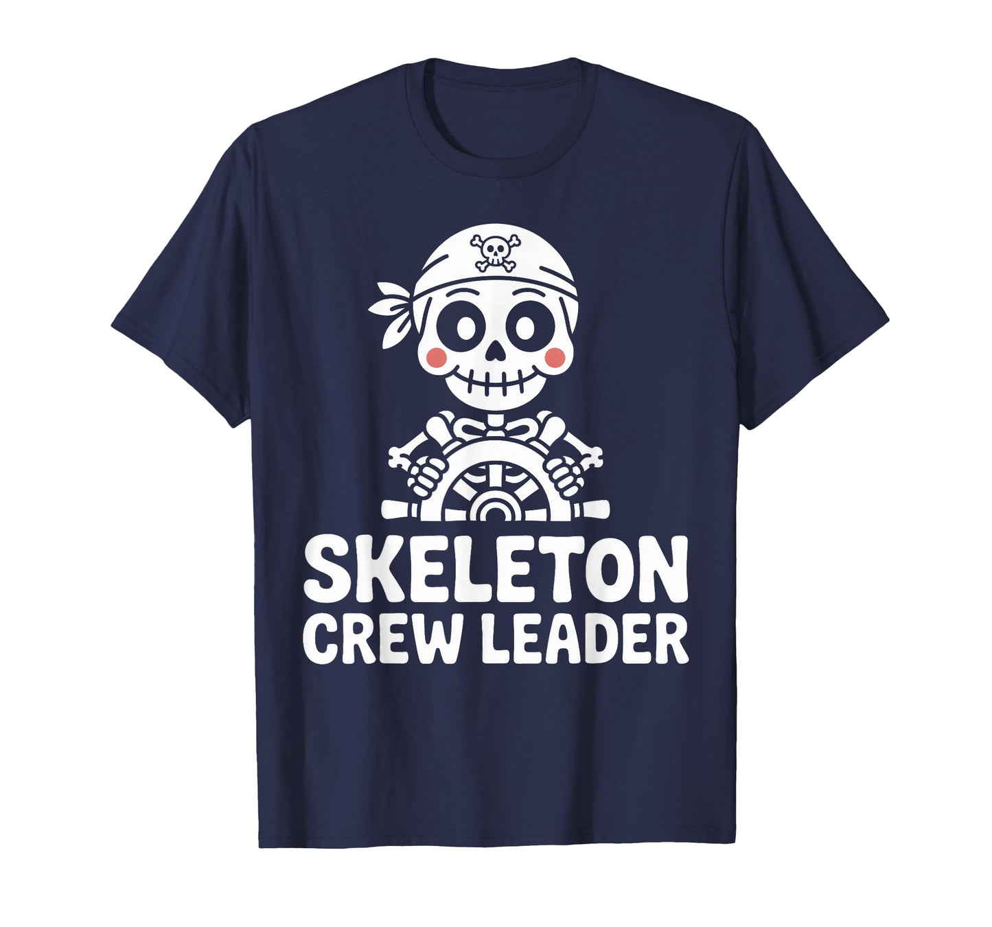 Skeleton Crew Leader Pirate Ship Wheel T-Shirt