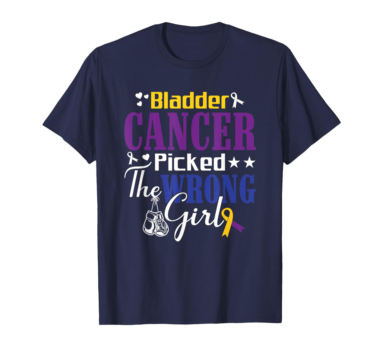 Bladder Cancer Picked The Wrong Girl Fighter Bladder Cancer T-Shirt