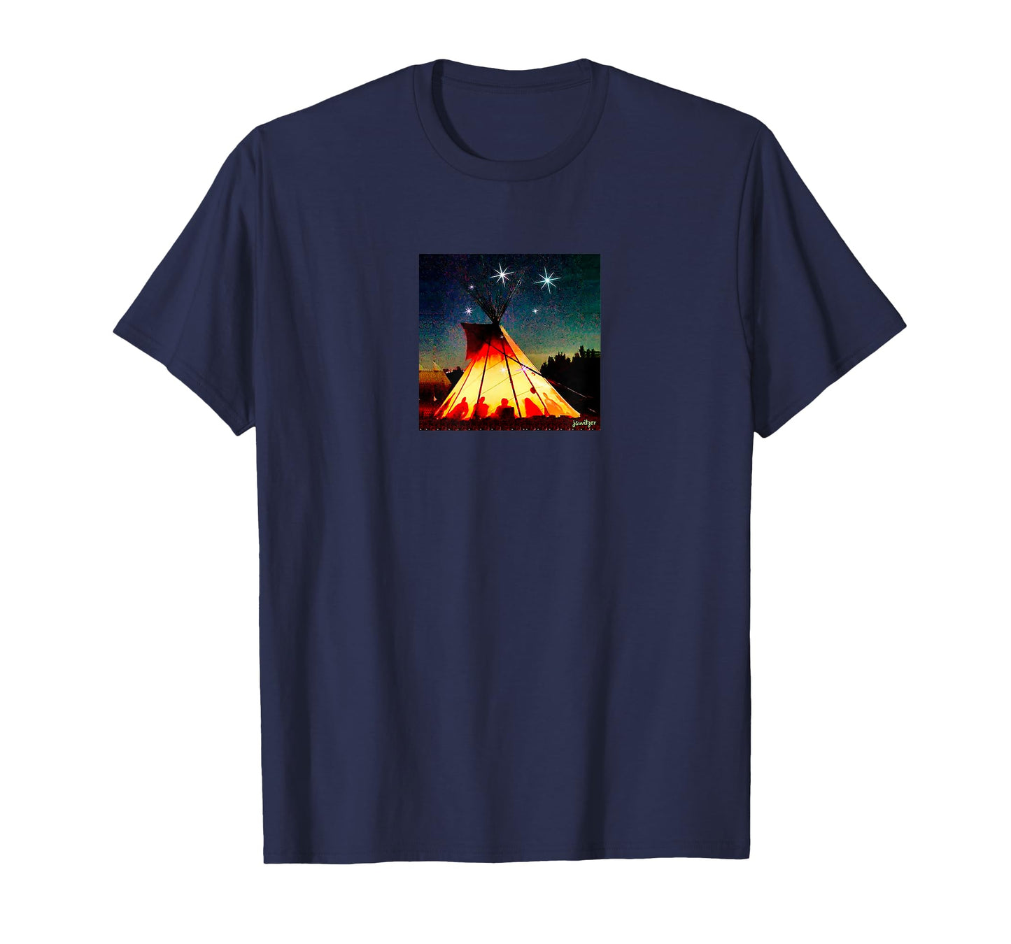 Native American Falling Star Teepee T-Shirt