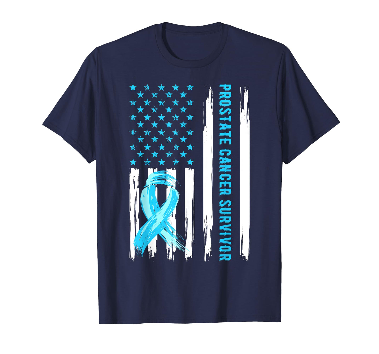 Light Blue Ribbon Prostate Cancer Survivor Gifts For Men T-Shirt