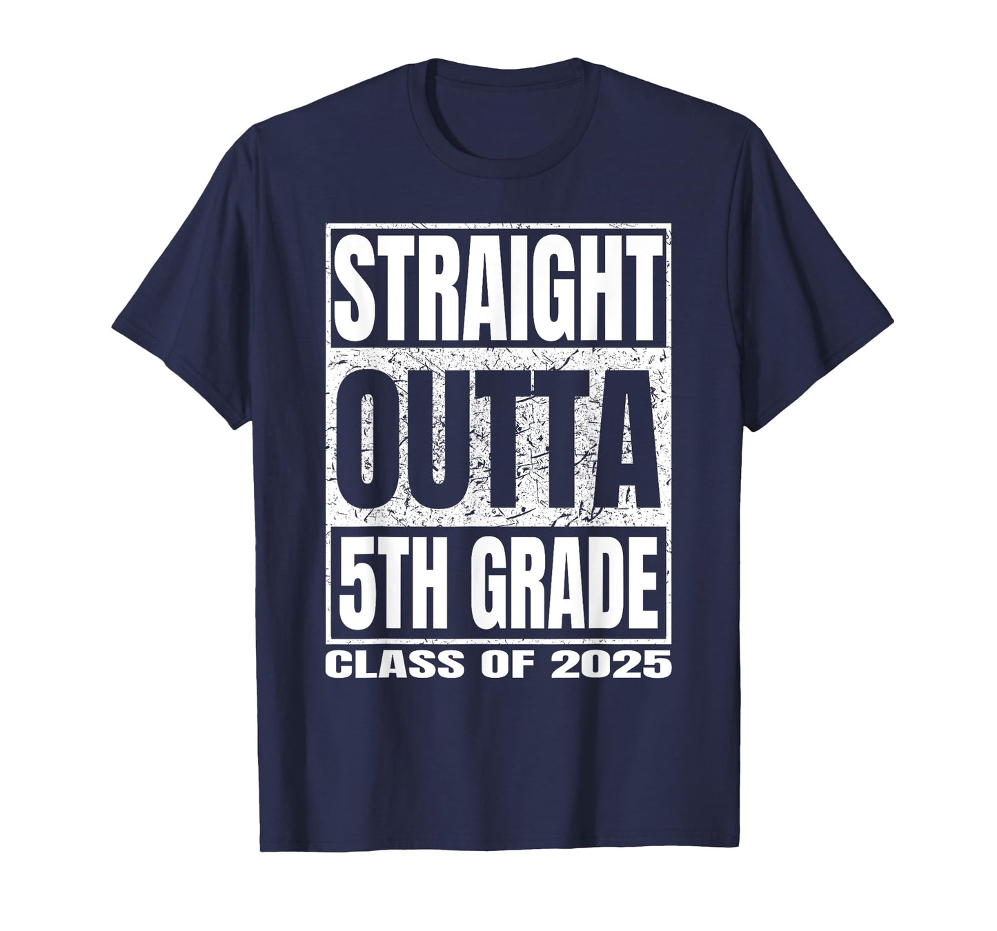 Straight Outta 5th Grade Graduation Class Of 2025 Gifts T-Shirt