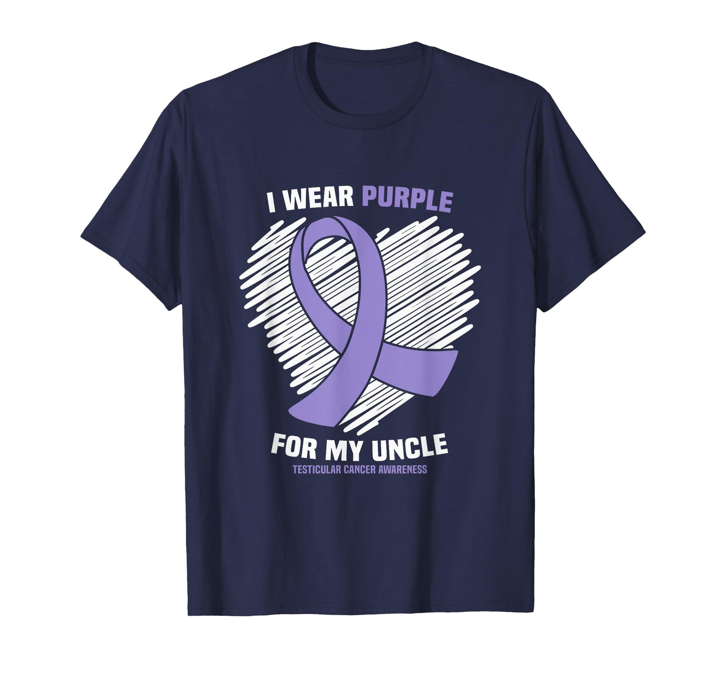 I Wear Purple For My Uncle Testicular Cancer Awareness T-Shirt