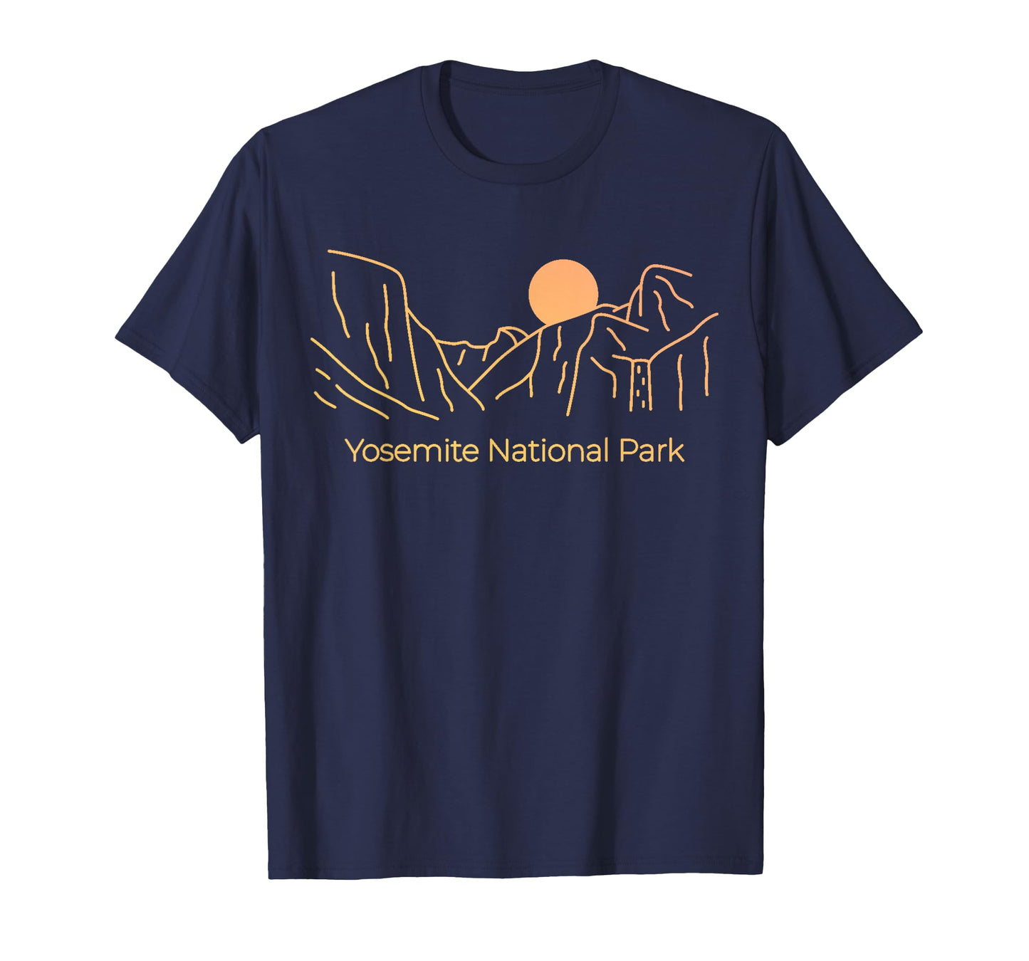 Yosemite National Park - Skyline Throwback Design - Classic T-Shirt