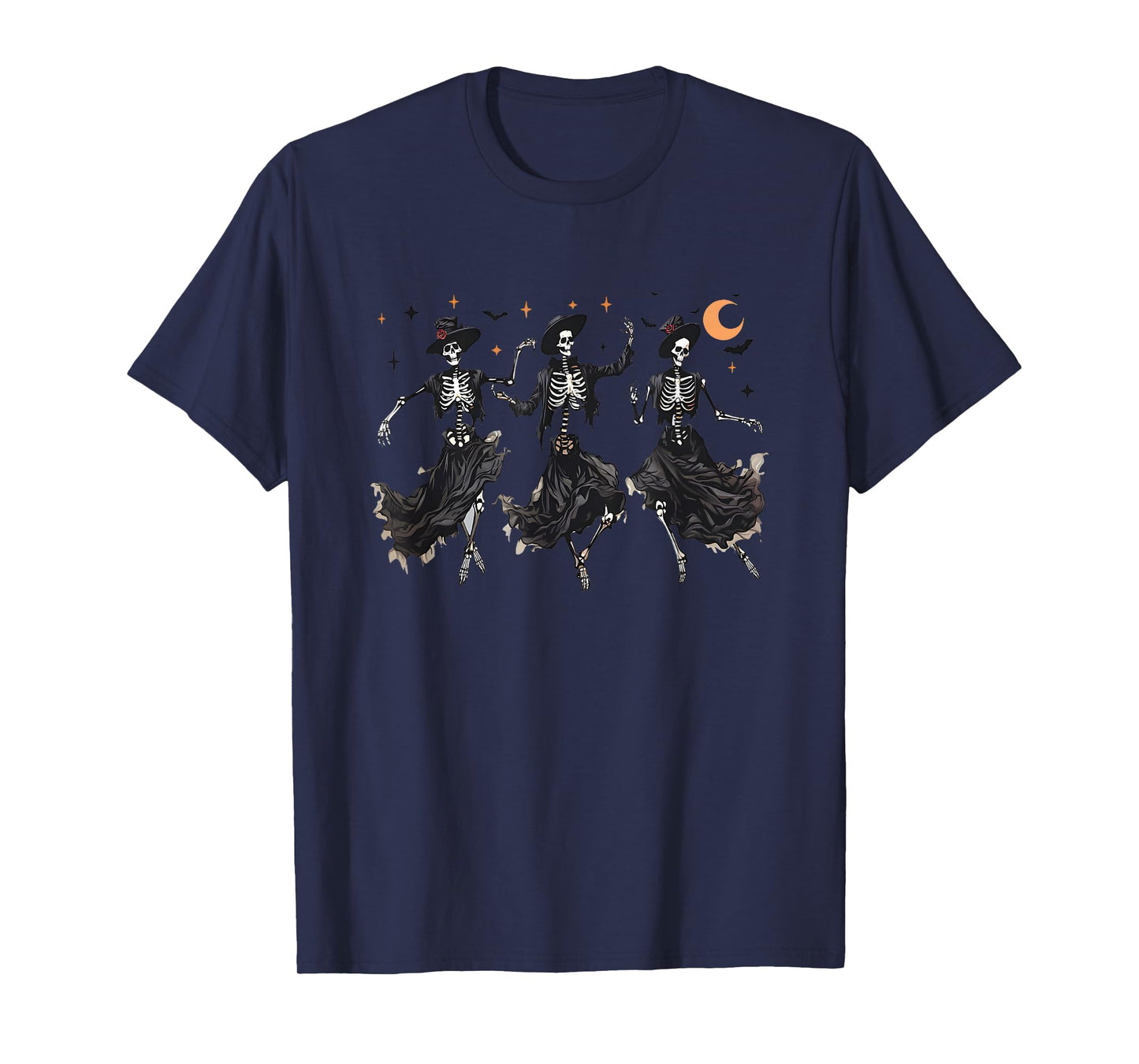Dancing Skeleton Creepy and Spooky Halloween Design Scare T-Shirt