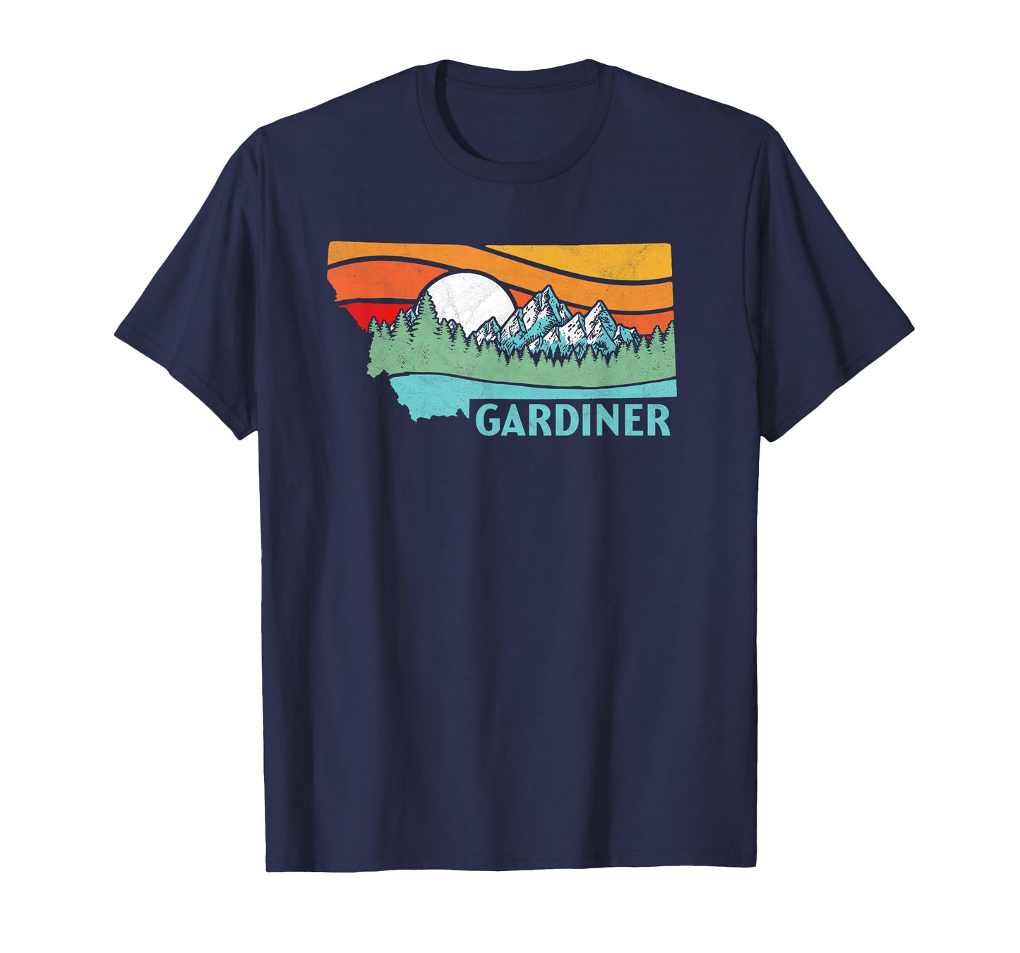 Gardiner Montana Outdoors Retro Mountains & Nature T-Shirt T-Shirt