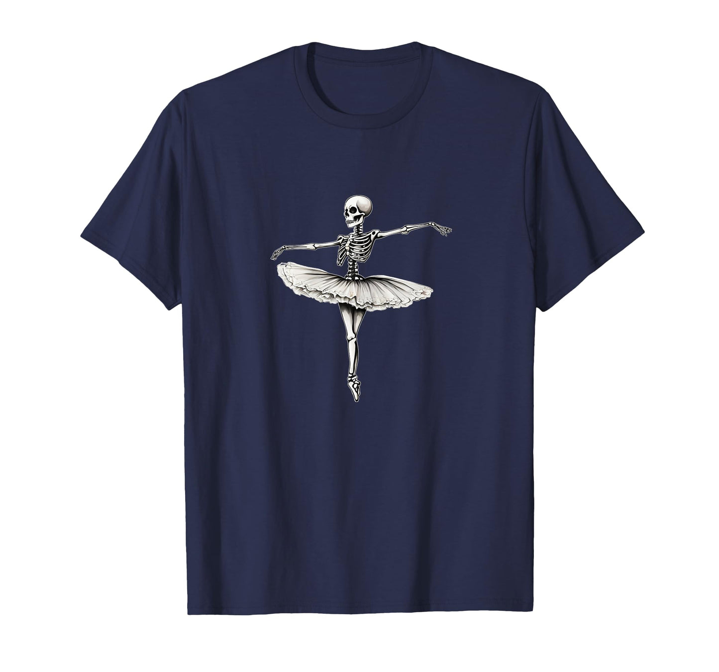 Skeleton Ballerina Halloween Costume Ballet Dance Skeleton T-Shirt