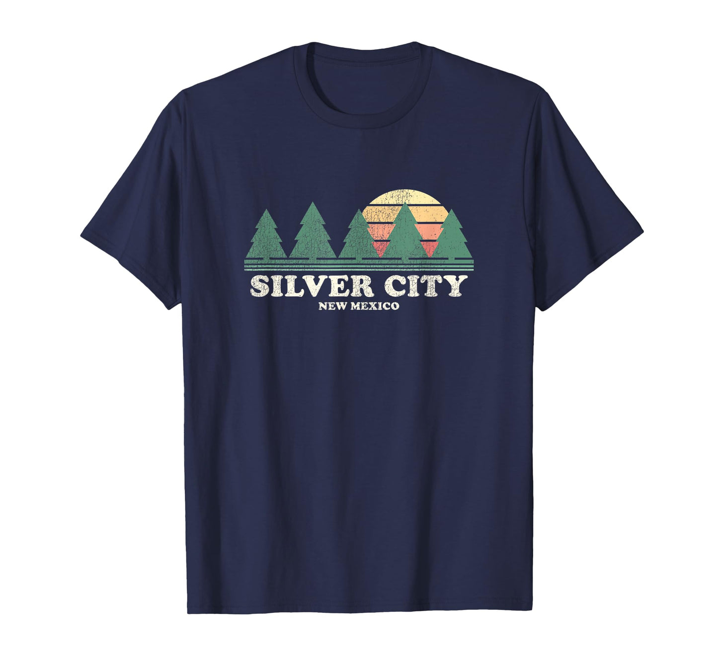 Silver City NM Vintage Throwback Tee Retro 70s Design T-Shirt