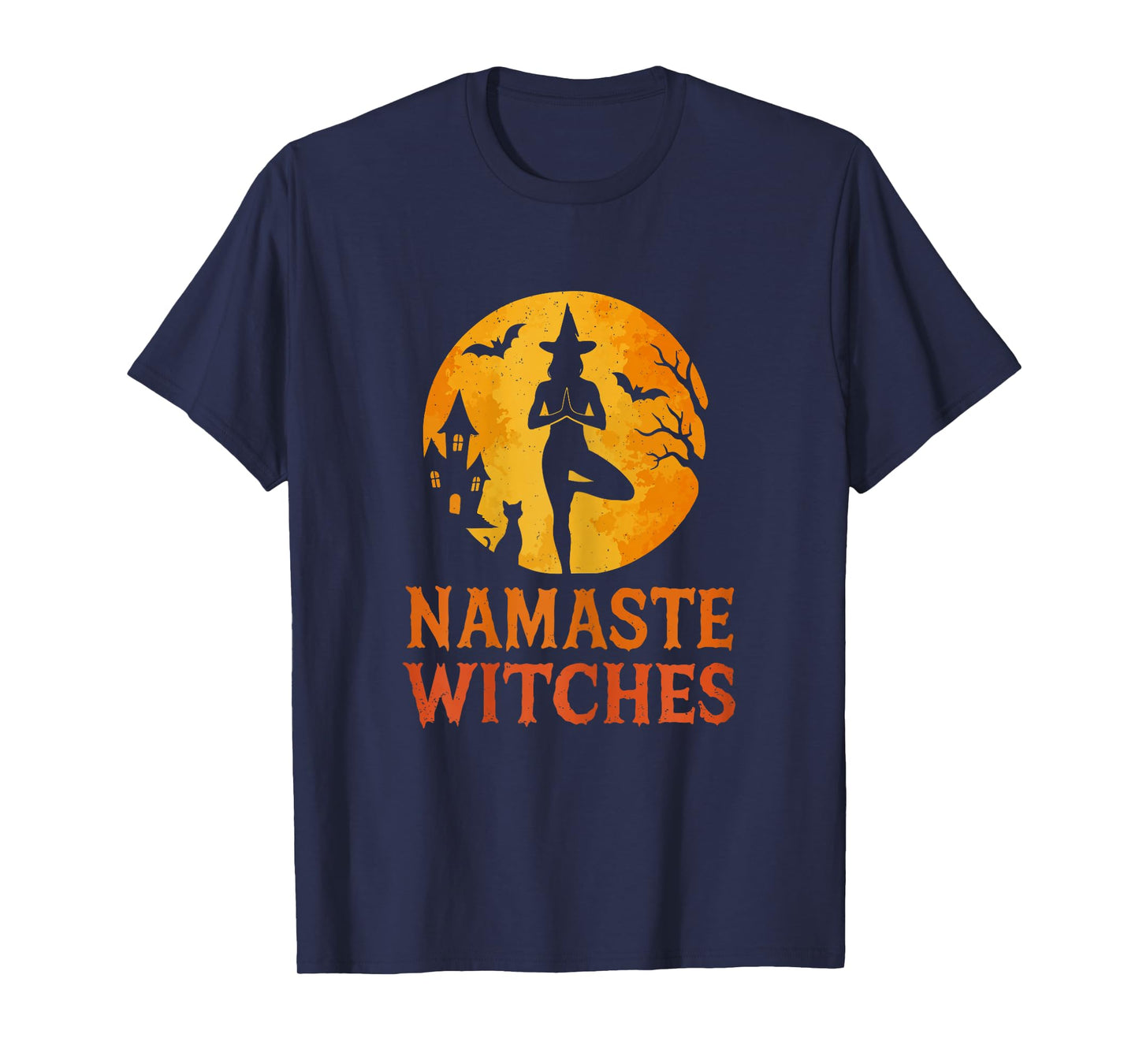 Namaste Witches Halloween Yoga Lover Zen Workout Witchy T-Shirt