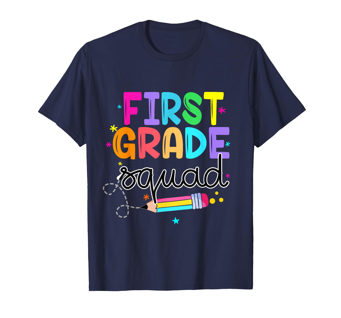 1st First Grade Squad Student Teacher Back To School T-Shirt