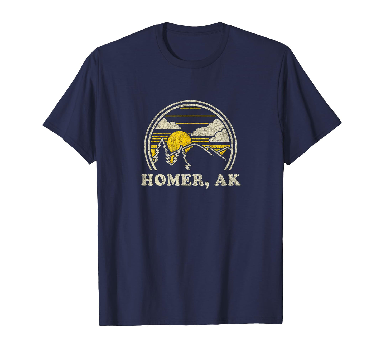 Homer Alaska AK Tee Vintage Hiking Mountain Tee T-Shirt