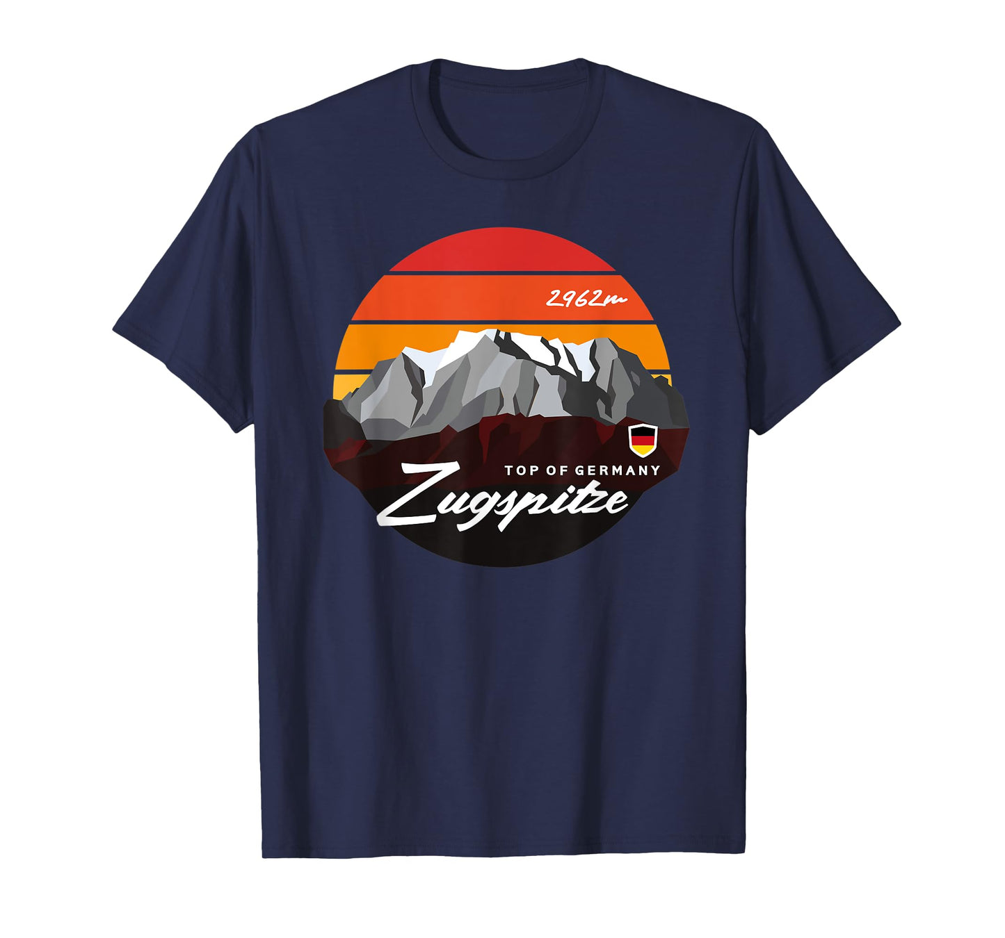 Germany Bavaria Zugspitze German Mountain Summit Souvenir T-Shirt