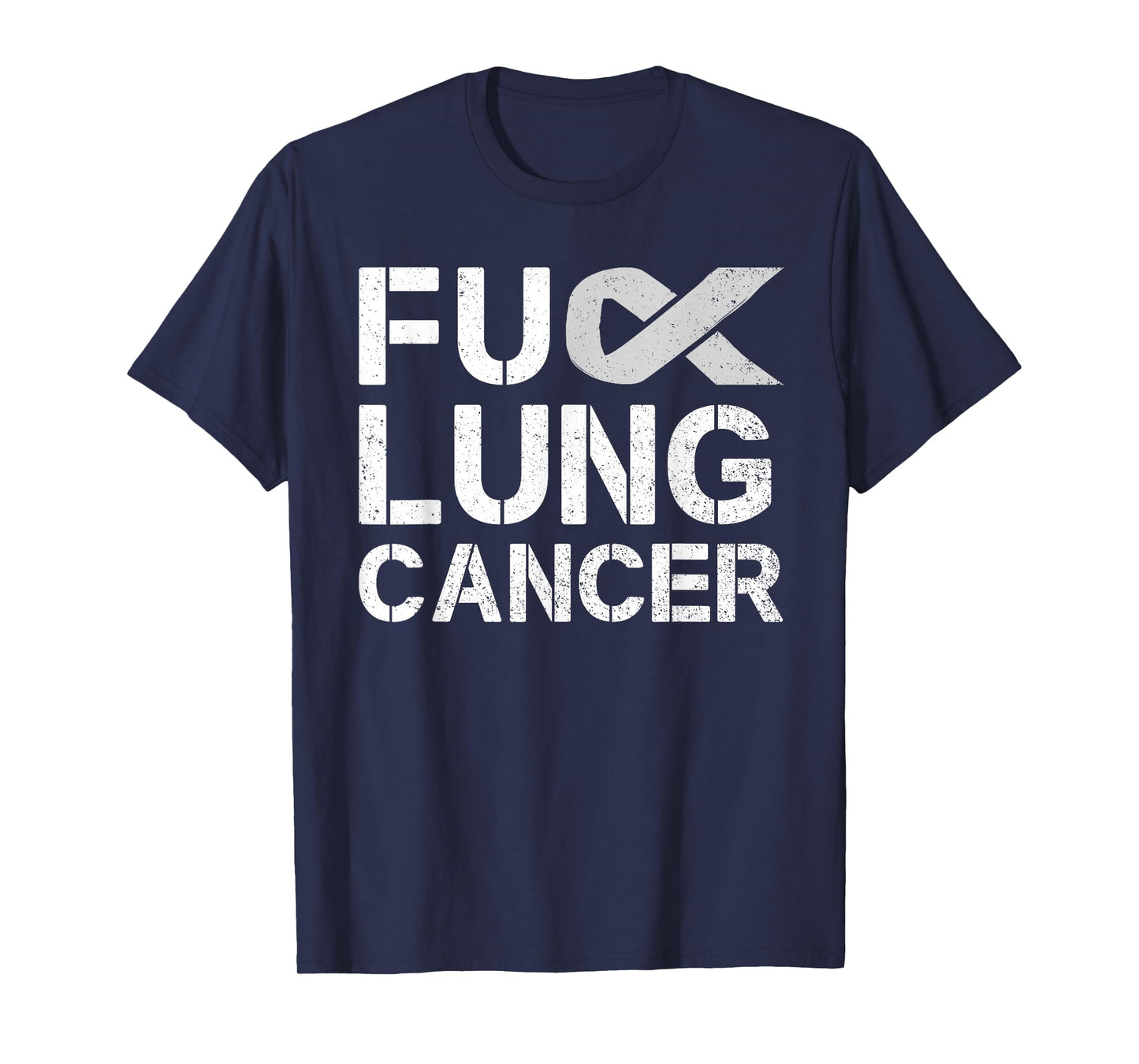 Fuck Lung Cancer Awareness Month Support Ribbon Warrior T-Shirt
