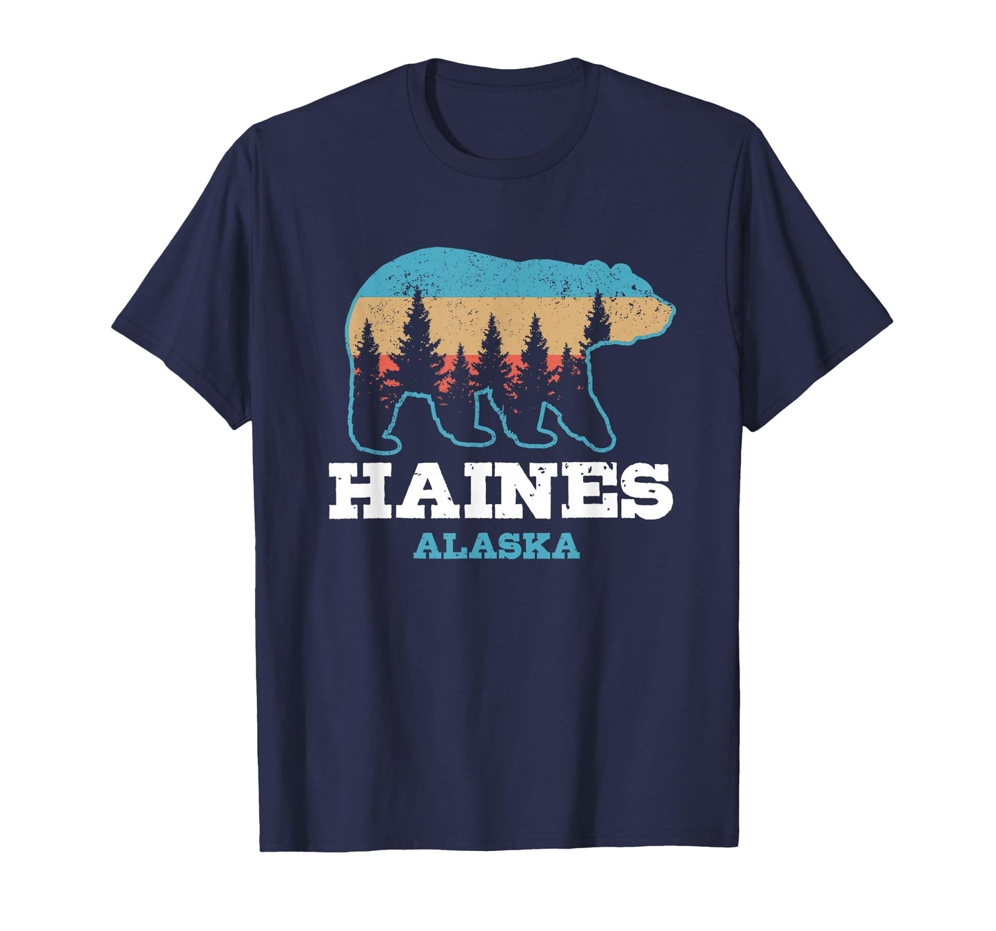 Haines Alaska Vintage Bear Grizzly Nature Souvenir Gift T-Shirt