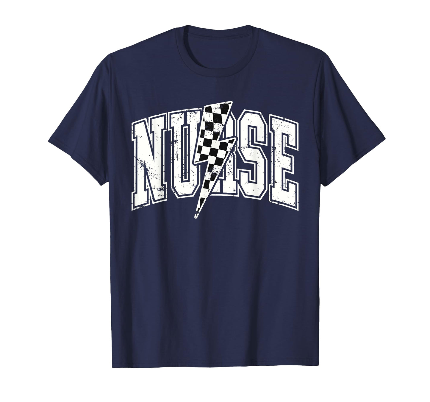Nurse Checkered RN NICU Nurse Hosting Race Car Pit Crew T-Shirt