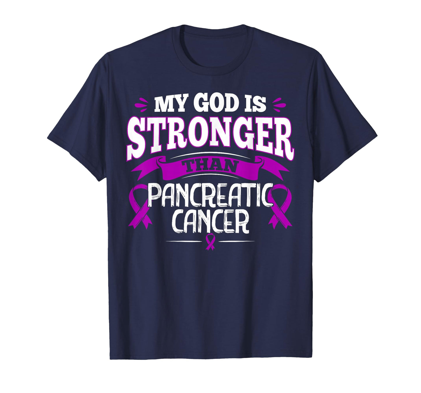 Purple Awareness Ribbon - Pancreatic Cancer Survivor T-Shirt