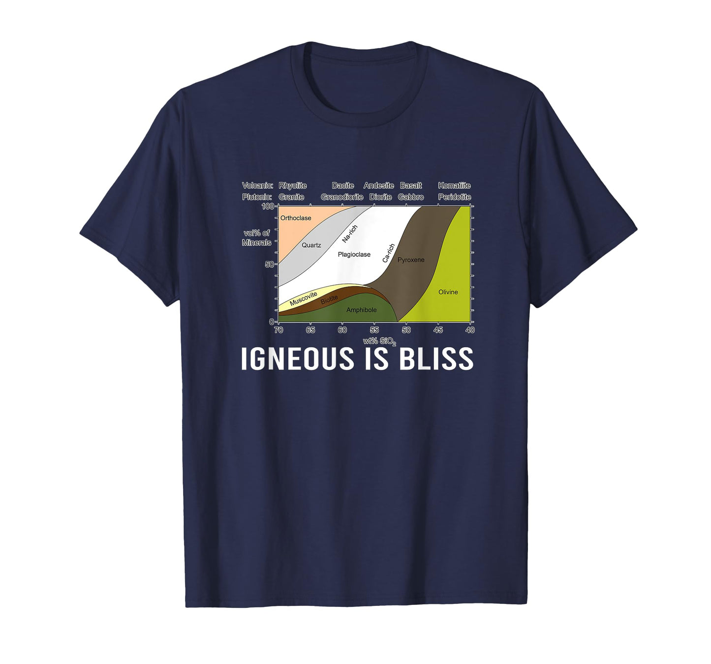 Igneous Is Bliss Geology Rock Geek Humor - Forest Rocks T-Shirt