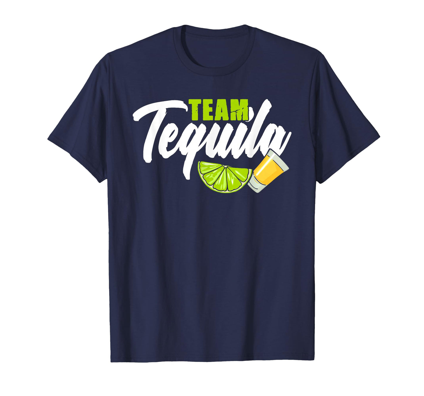 Funny Team Tequila With Green Lime Salt Group Costume T-Shirt