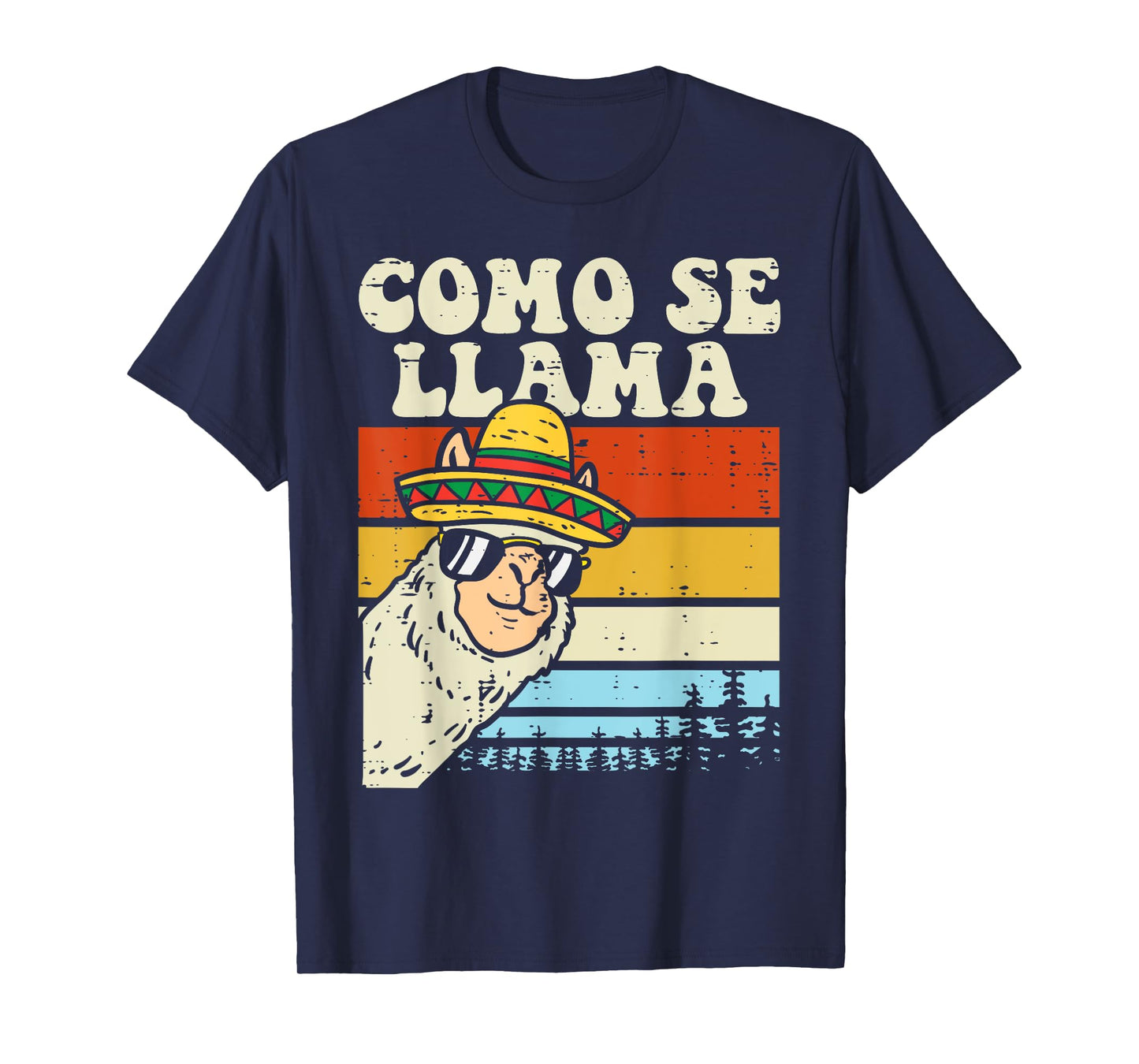 Como Se Llama Funny Cinco De Mayo Mexican Alpaca Animal T-Shirt