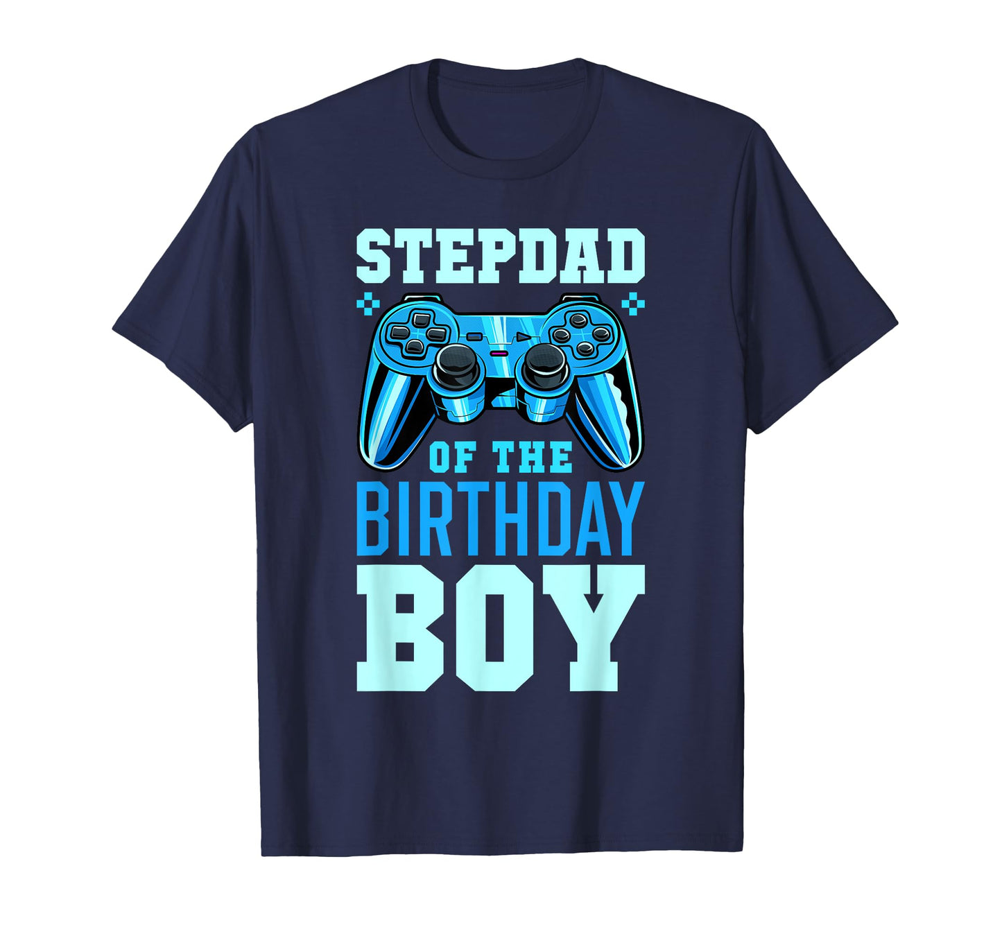 Stepdad of the Birthday Boy Matching Video Gamer Birthday T-Shirt
