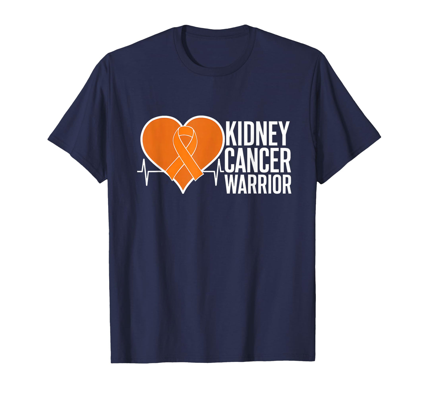 Kidney Cancer Warrior Heartbeat Kidney Cancer Awareness T-Shirt