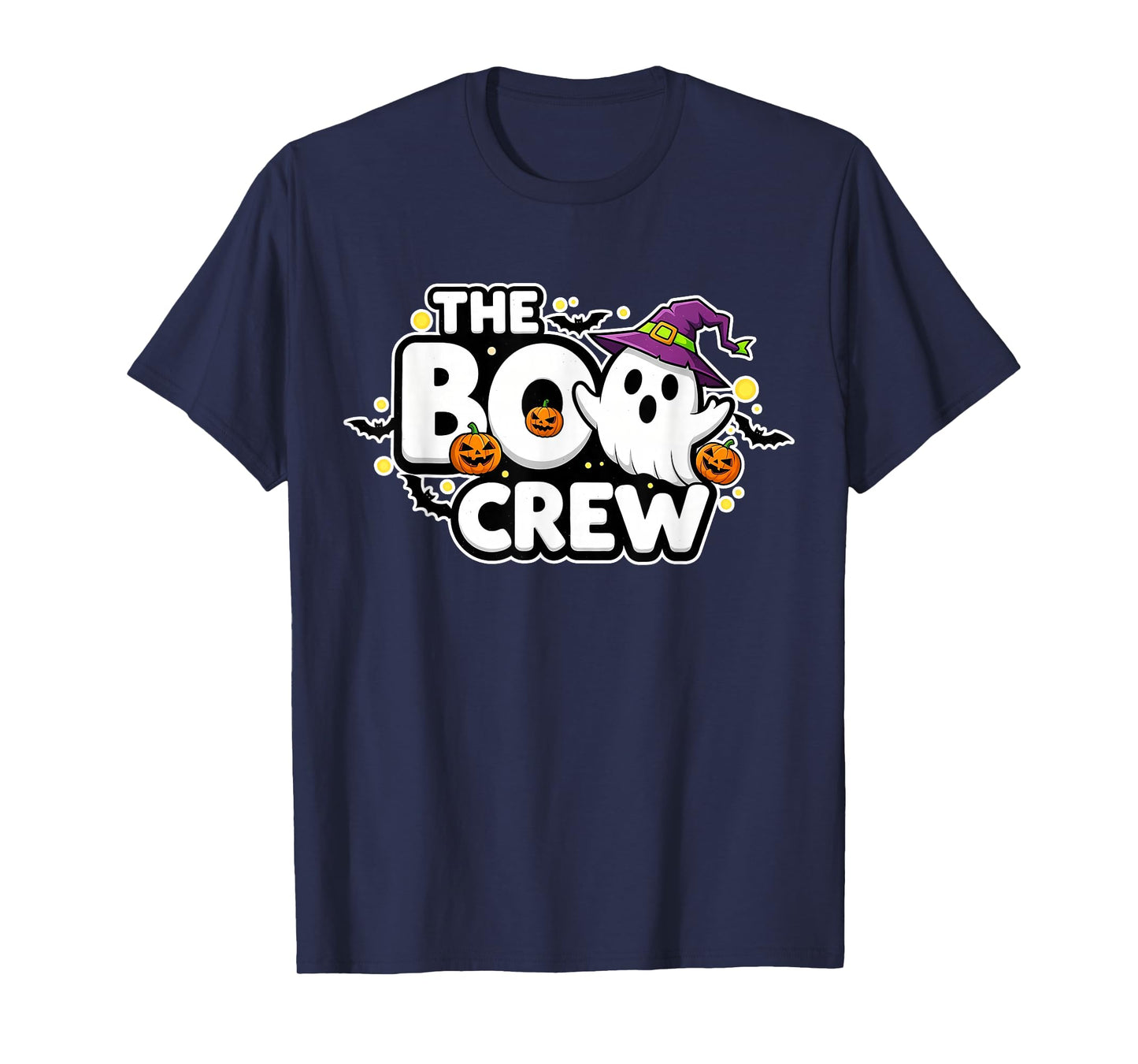 Halloween Ghost The Boo Crew Costume Matching Women Kids Men T-Shirt