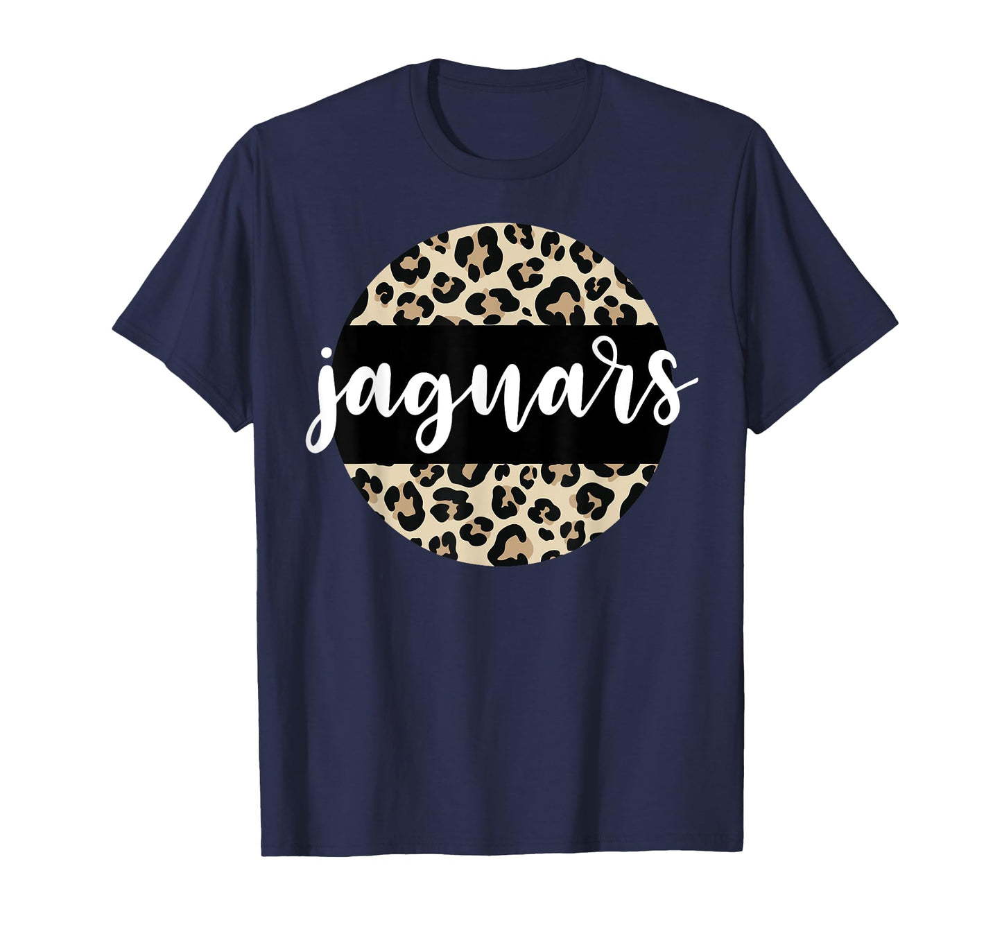 Leopard Print Jaguars Team Mascot School Spirit Game Night T-Shirt