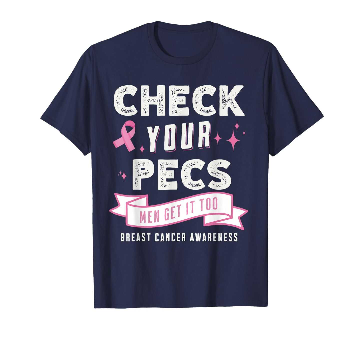 Male Breast Cancer Awareness Mens Breast Cancer Awareness T-Shirt