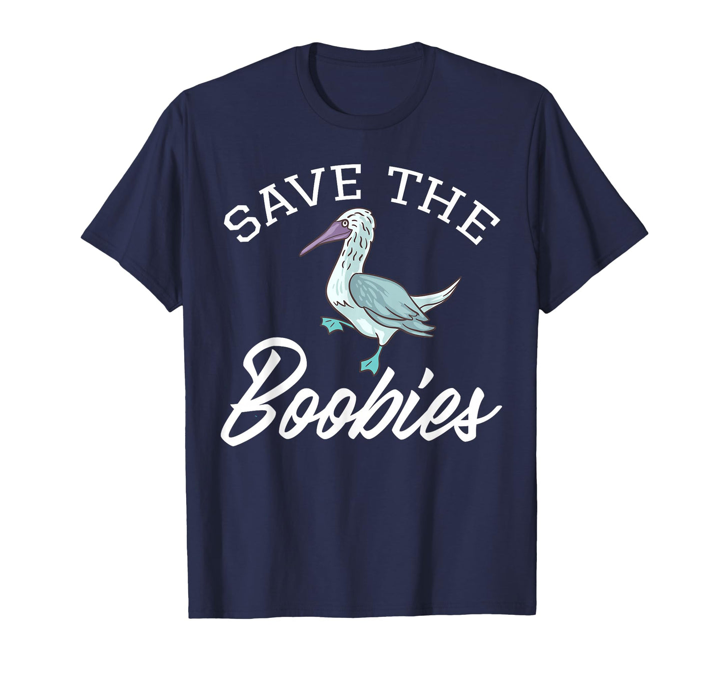Boobie Bird South American Galapagos Islands Blue Seabird T-Shirt