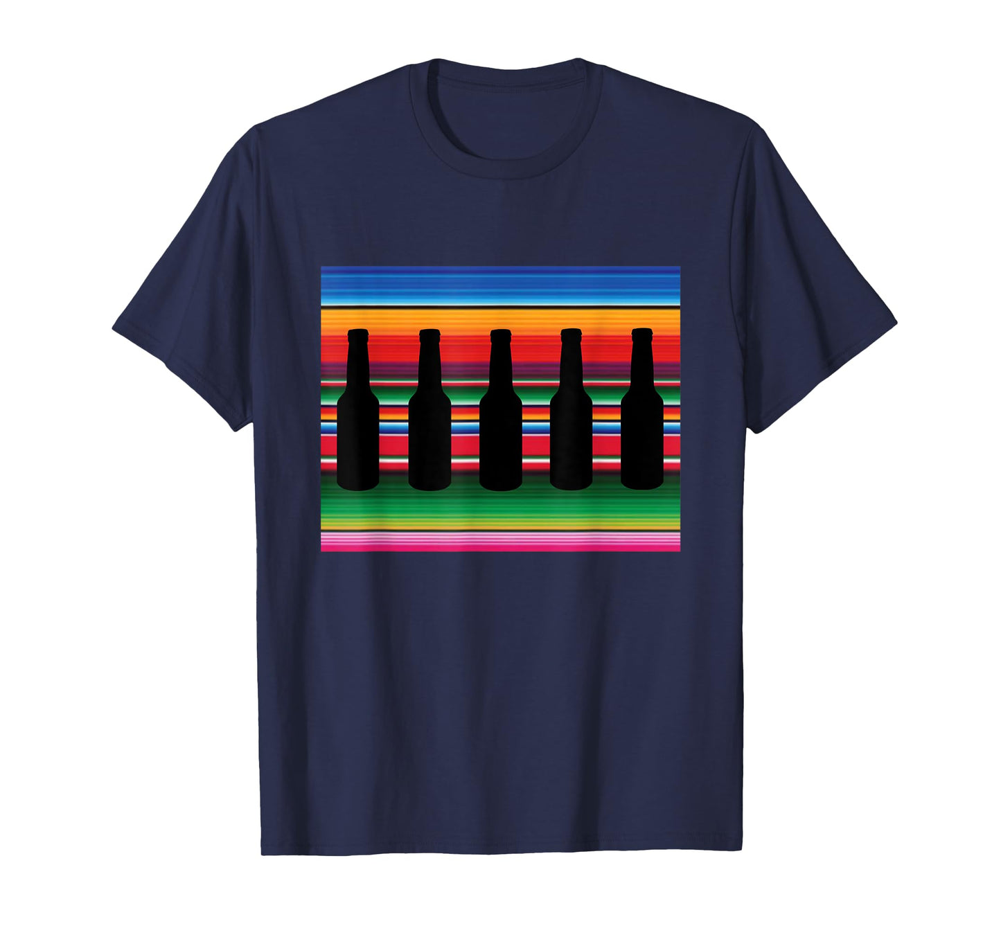Mexican Blanket Beer T Shirt Serape Funny Beer Shirt