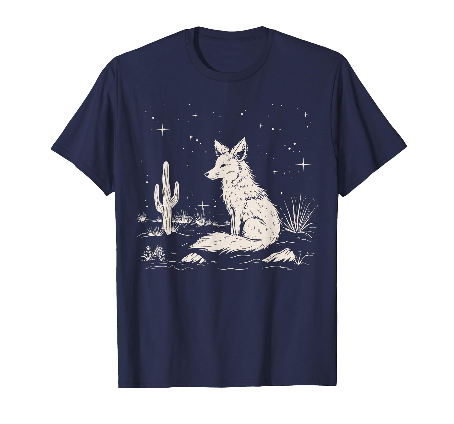 Coyote Arizona Desert Wild Animal Cactus South West Nature T-Shirt