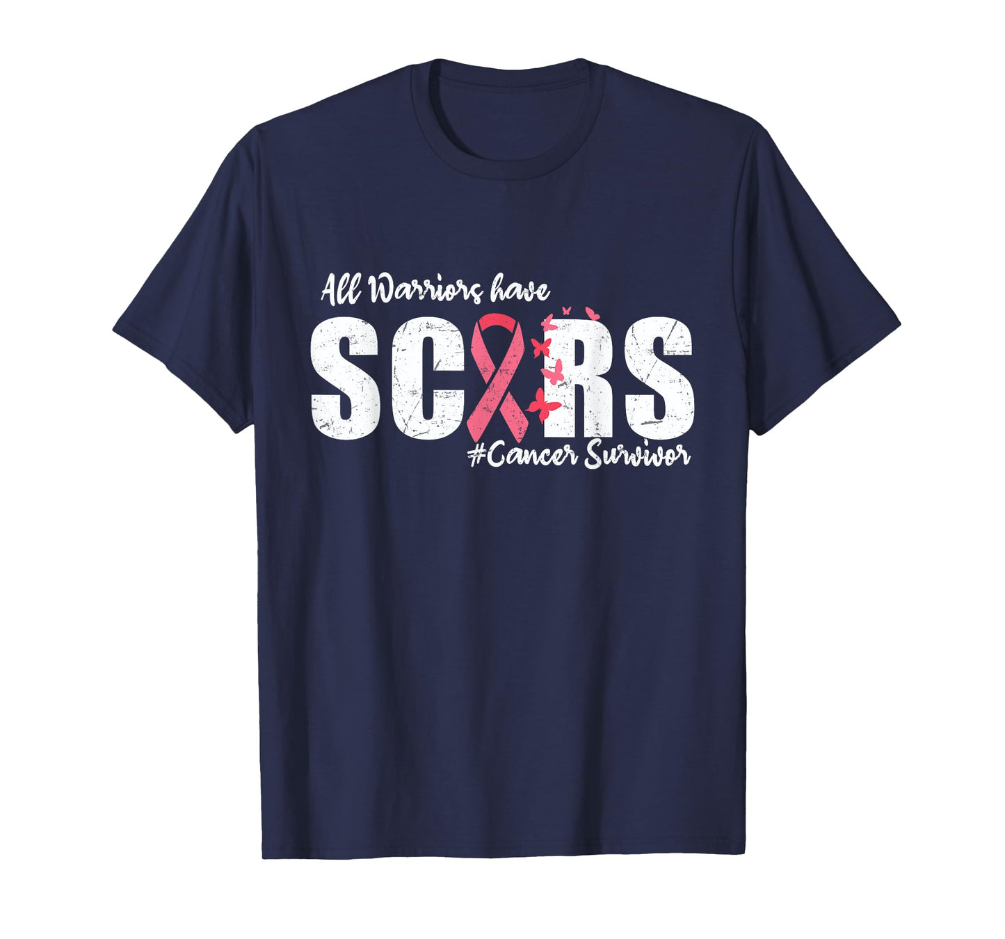 All Warriors Have Scars Cancer Survivor Breast Cancer Women T-Shirt