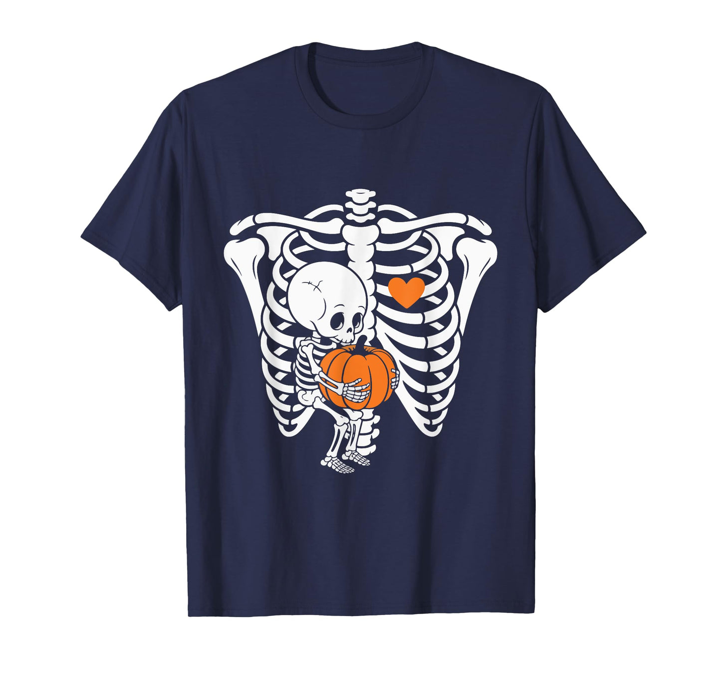 Skeleton Pregnancy Announcement Mom Halloween T-Shirt