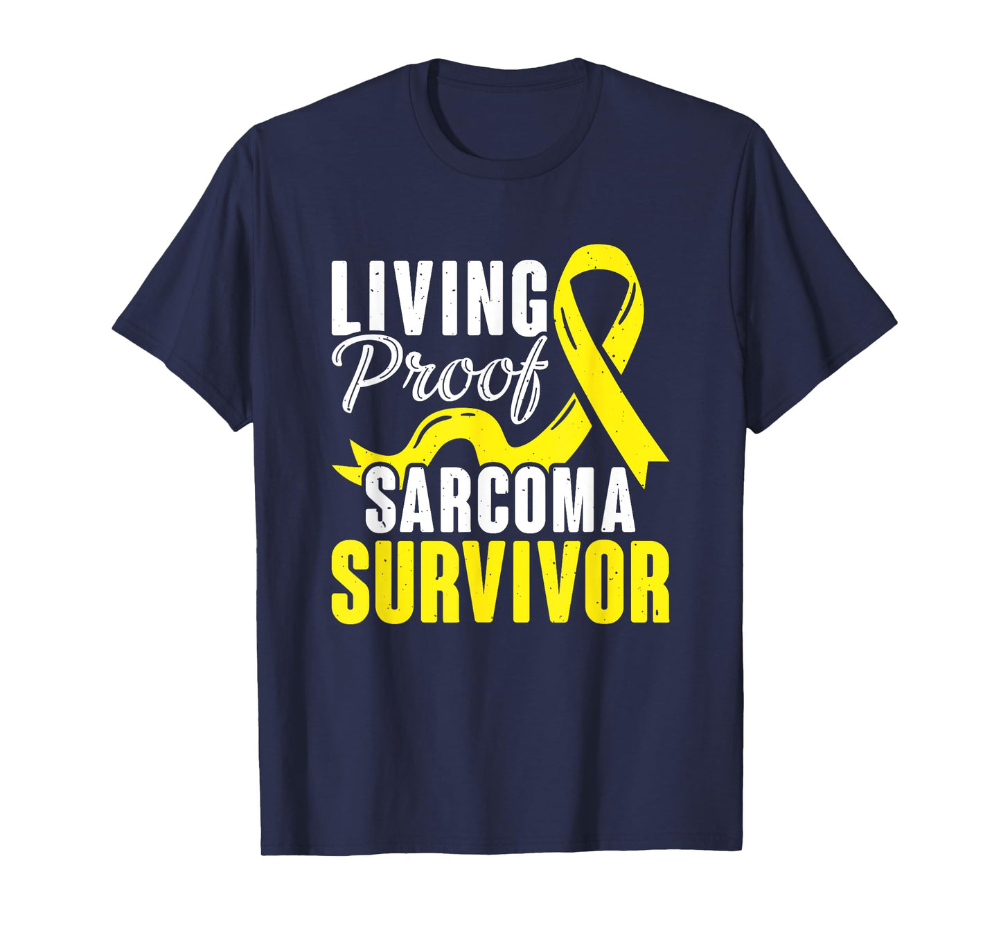 Support Yellow Ribbon Warrior Sarcoma Cancer Survivor T-Shirt