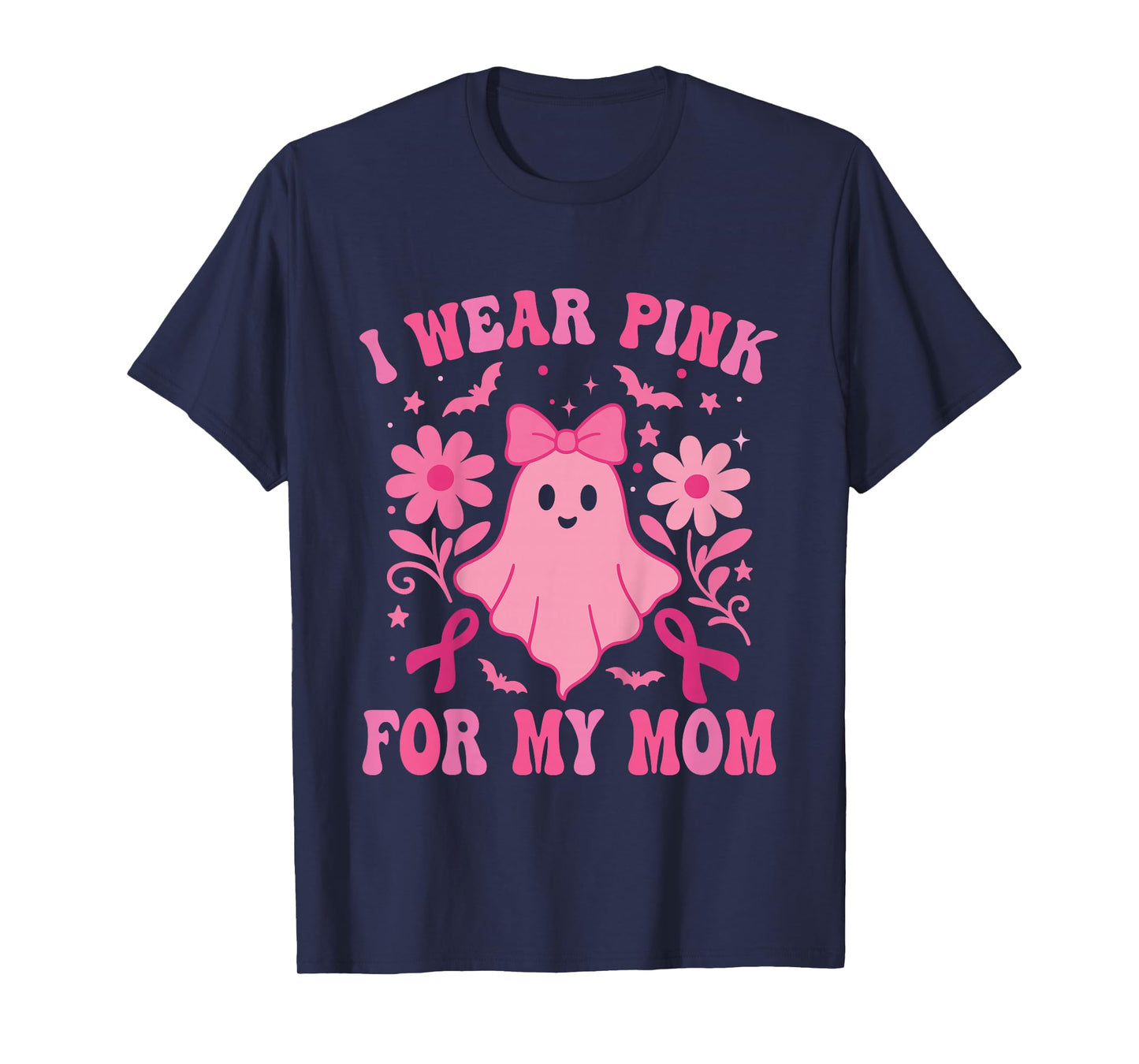 I Wear Pink for My Mom Toddler Breast Cancer Awareness Mom T-Shirt