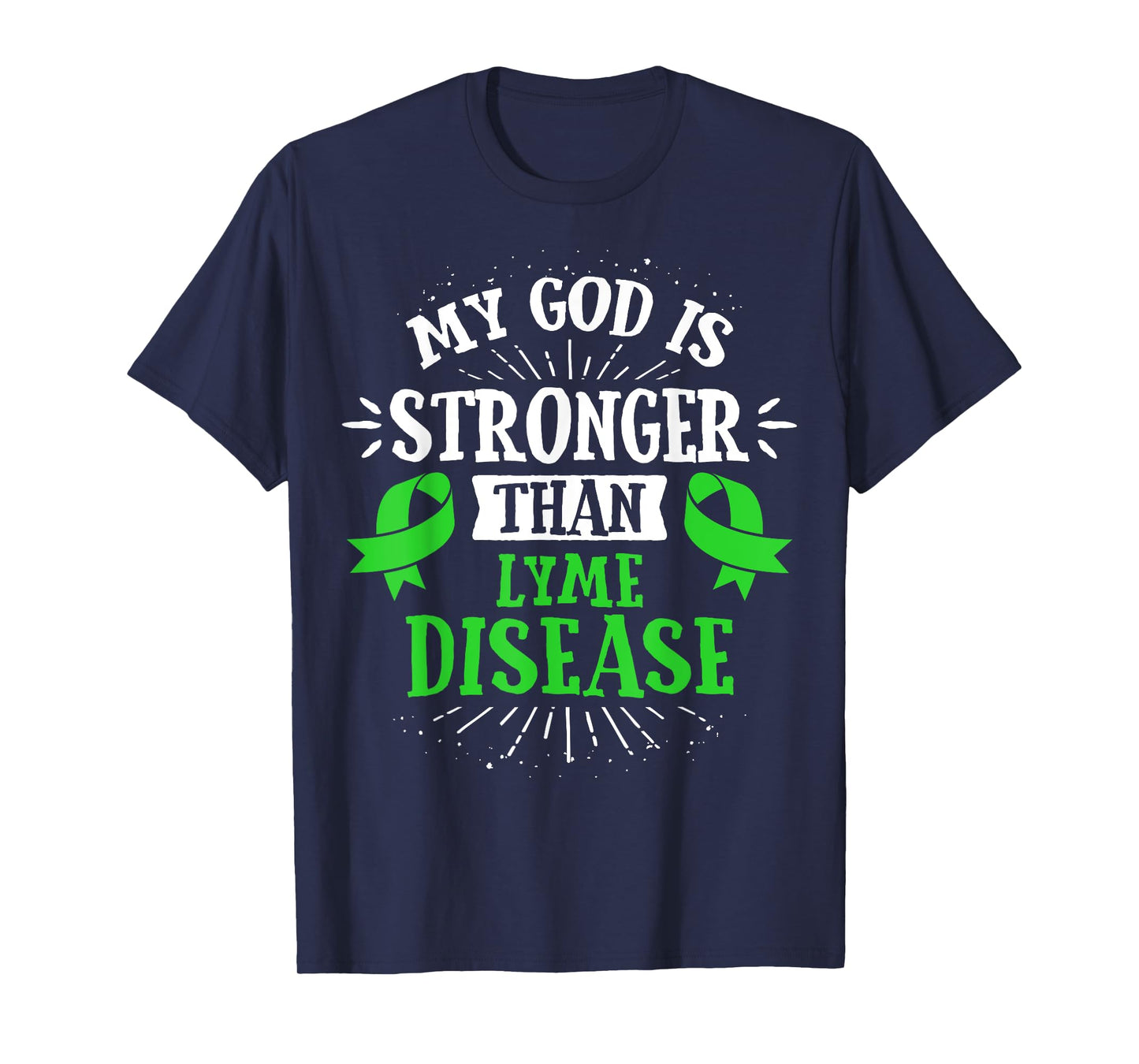 Lime Green Ribbon - Lyme Disease Awareness T Shirt T-Shirt