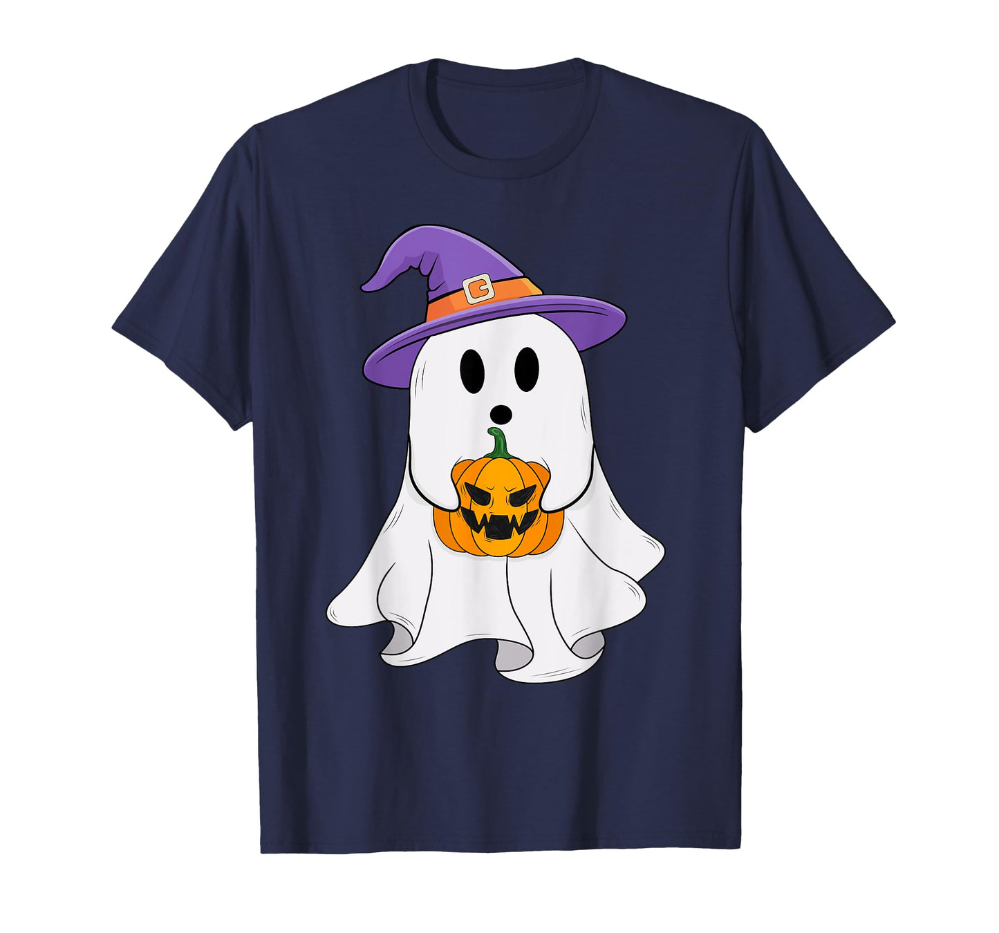 Boo Ghost Pumpkin Halloween Costume Funny Spooky Ghost T-Shirt
